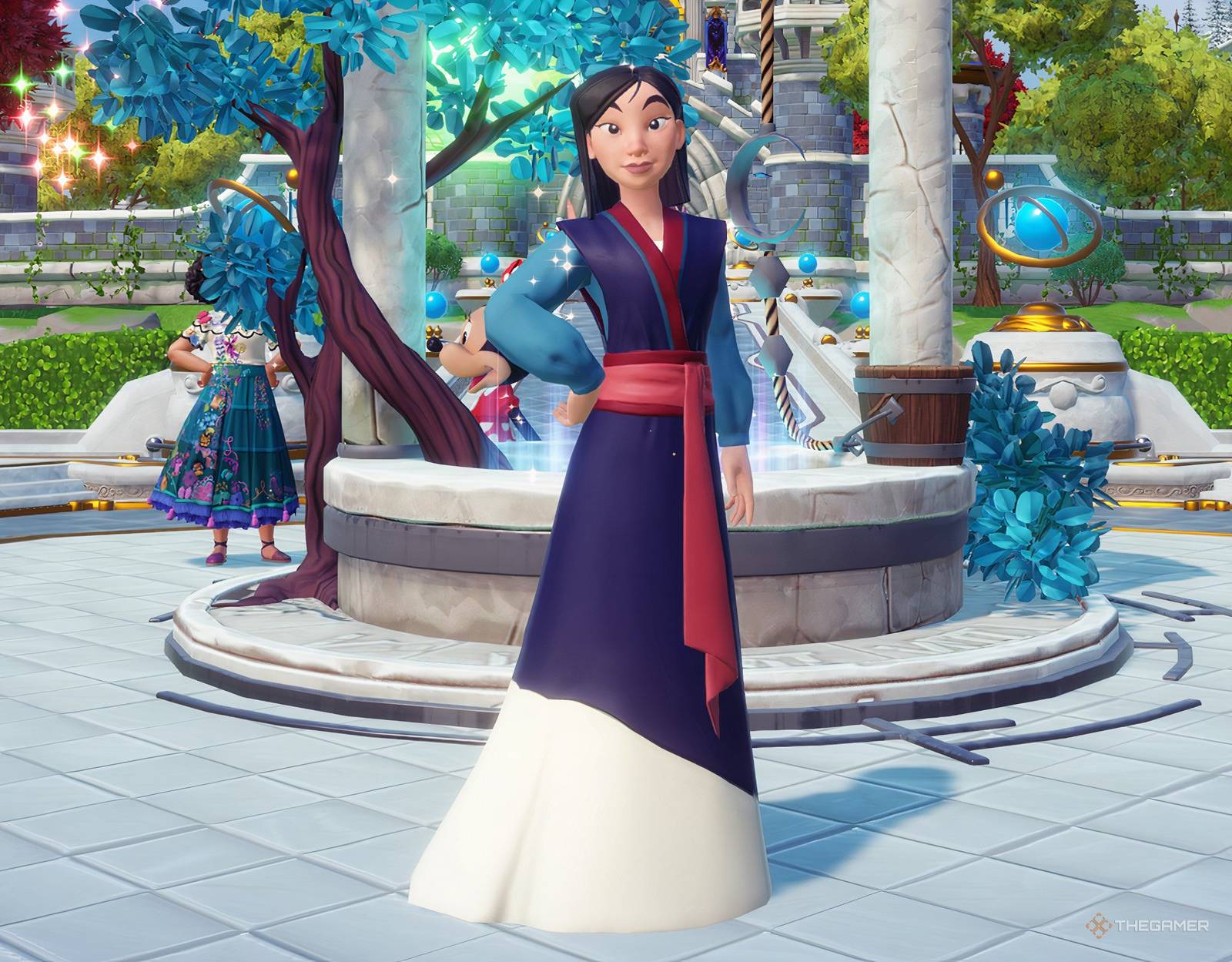 mulan blue dress Hua Mulan Dress, Princess Mulan Costume – CoserZ main image 0