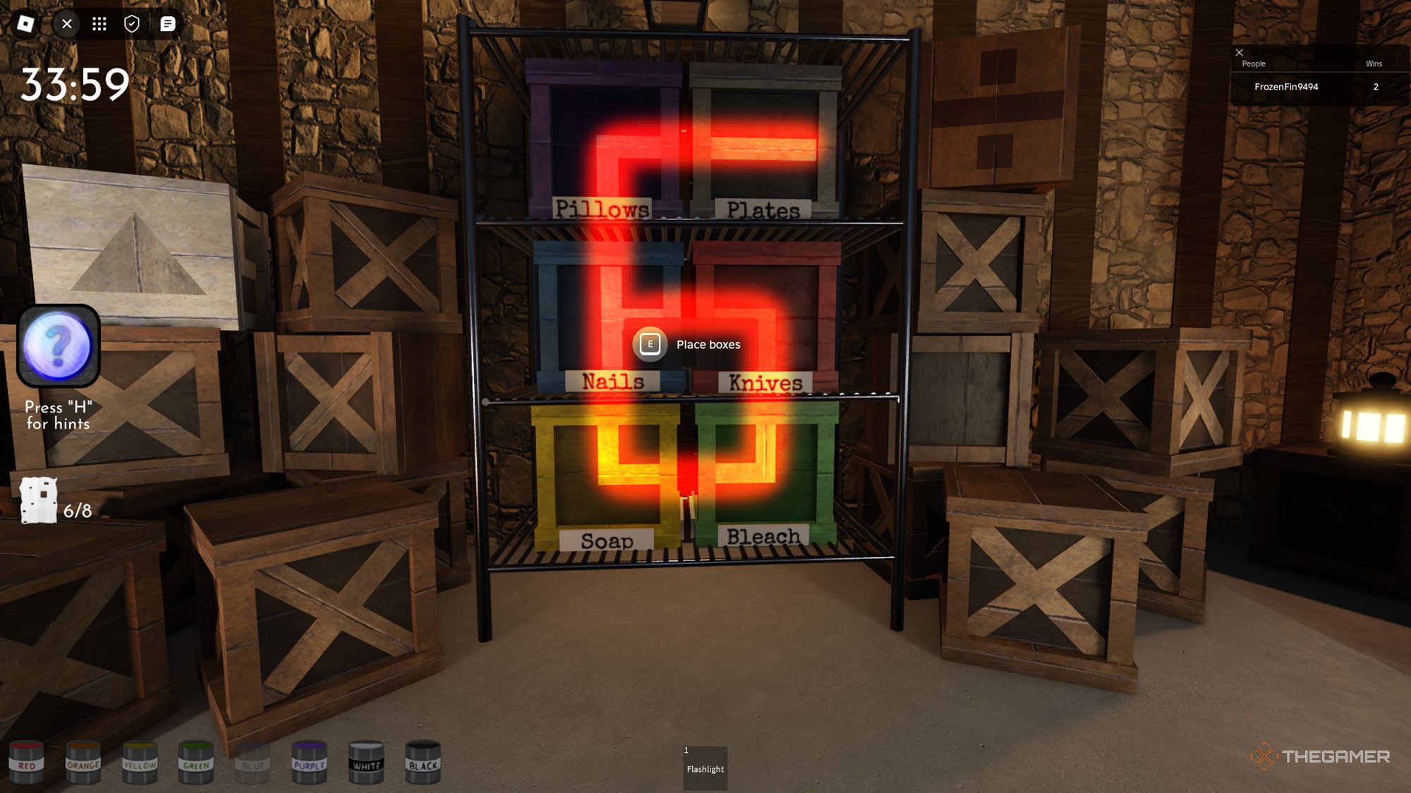 How To Complete Chapter 3 In Roblox Terminal Escape Room Lines On The Colored Boxes Resembles Number Six In Roblox Terminal Escape Room 