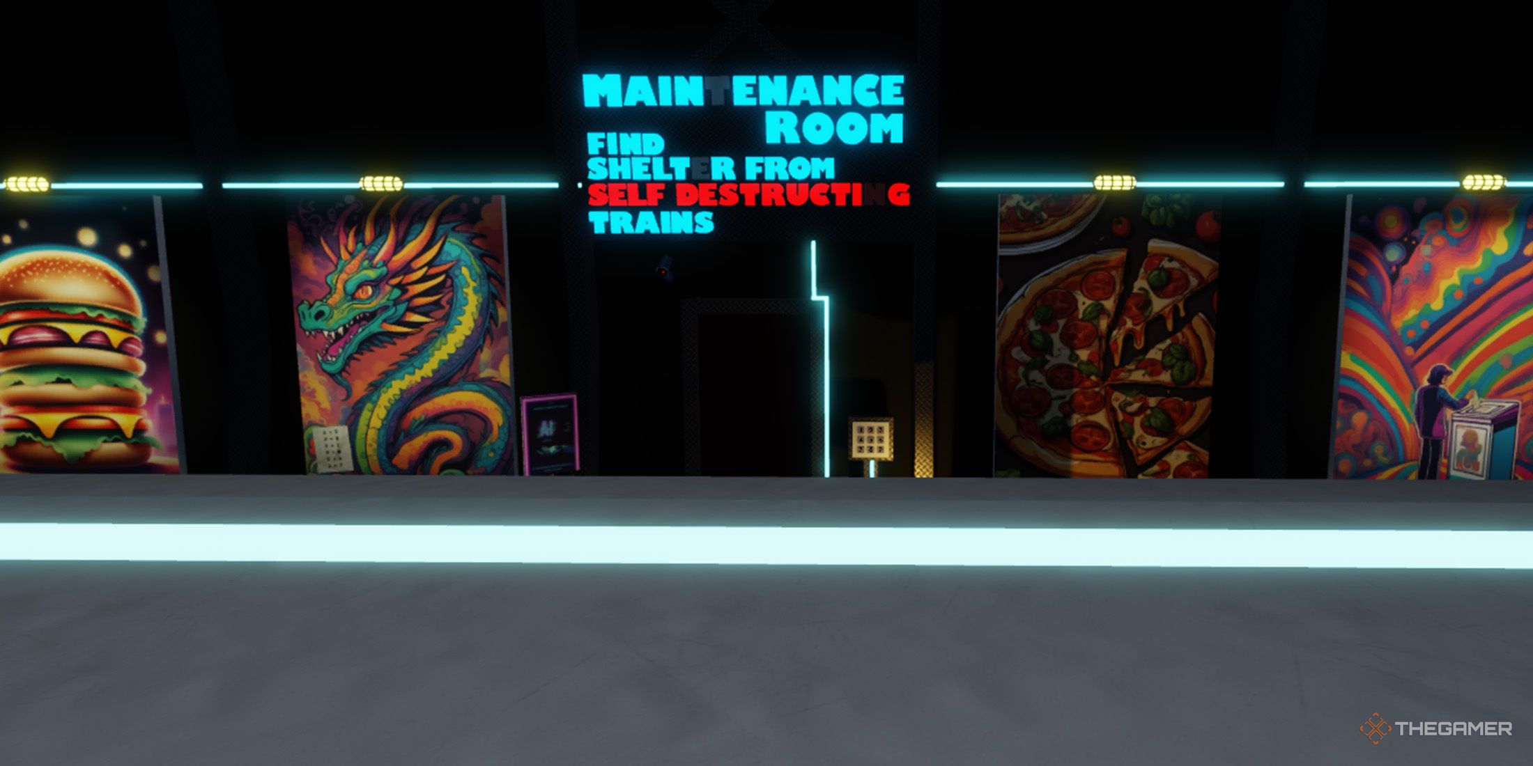 How To Solve The Puzzles In Roblox Terminal Escape Room Chapter 2 Player Looks Some Artistic Posters At Train Station In Roblox Terminal Escape Room 
