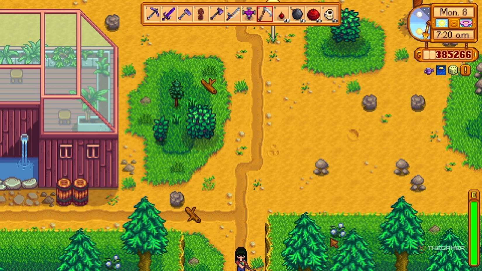 How To Use Your Scythe To Cheat To The Summit In Stardew Valley