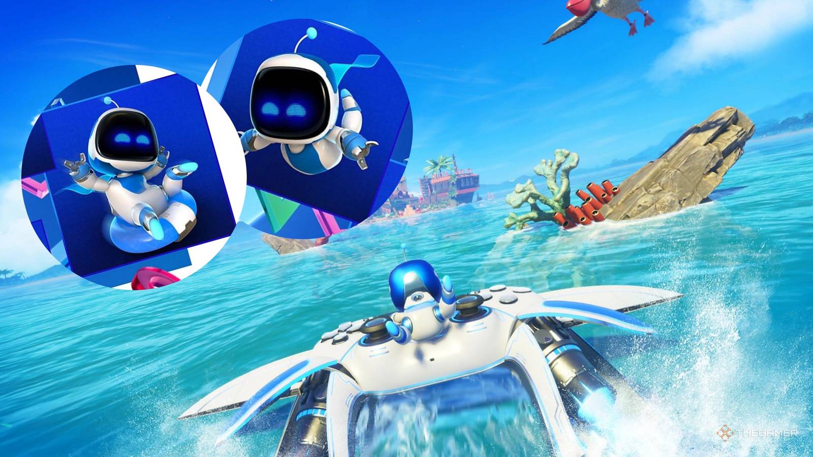 Astro Bot Riding Astro Bot Avatars Are Free To Claim For Anyone With A PS5 Or PS4