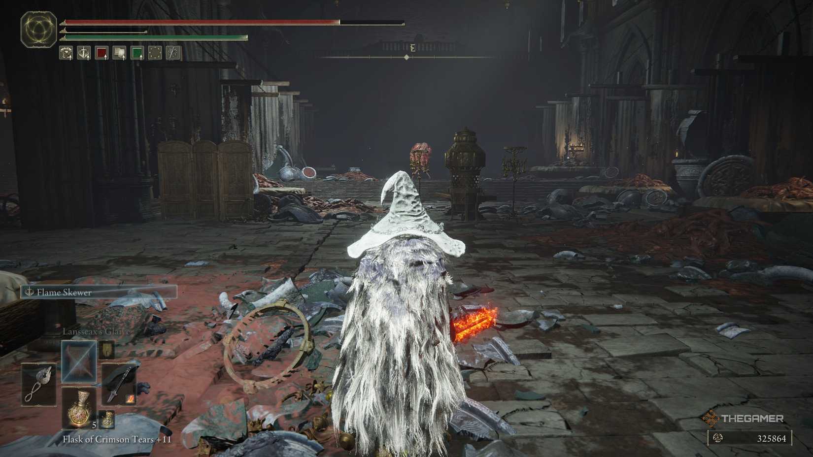 Player faces the giant jar innard guarding the Iris of Grace in Elden ...