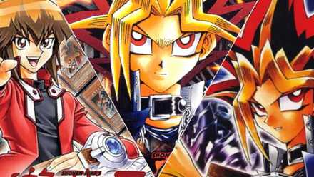 Split images of Dual Academy and World Championship 2005 Yu-Gi-Oh! Games.