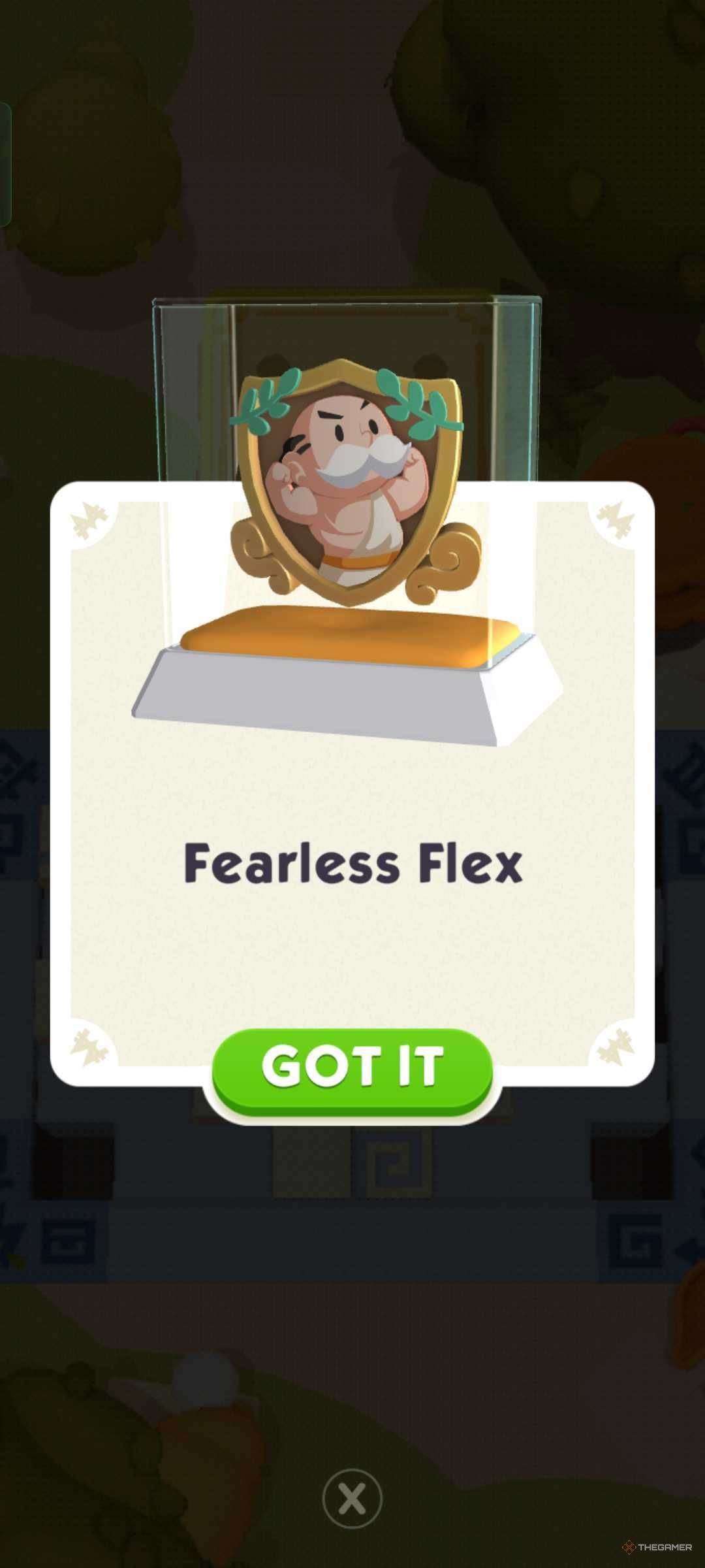 Monopoly Go Fearless Flex Shield.