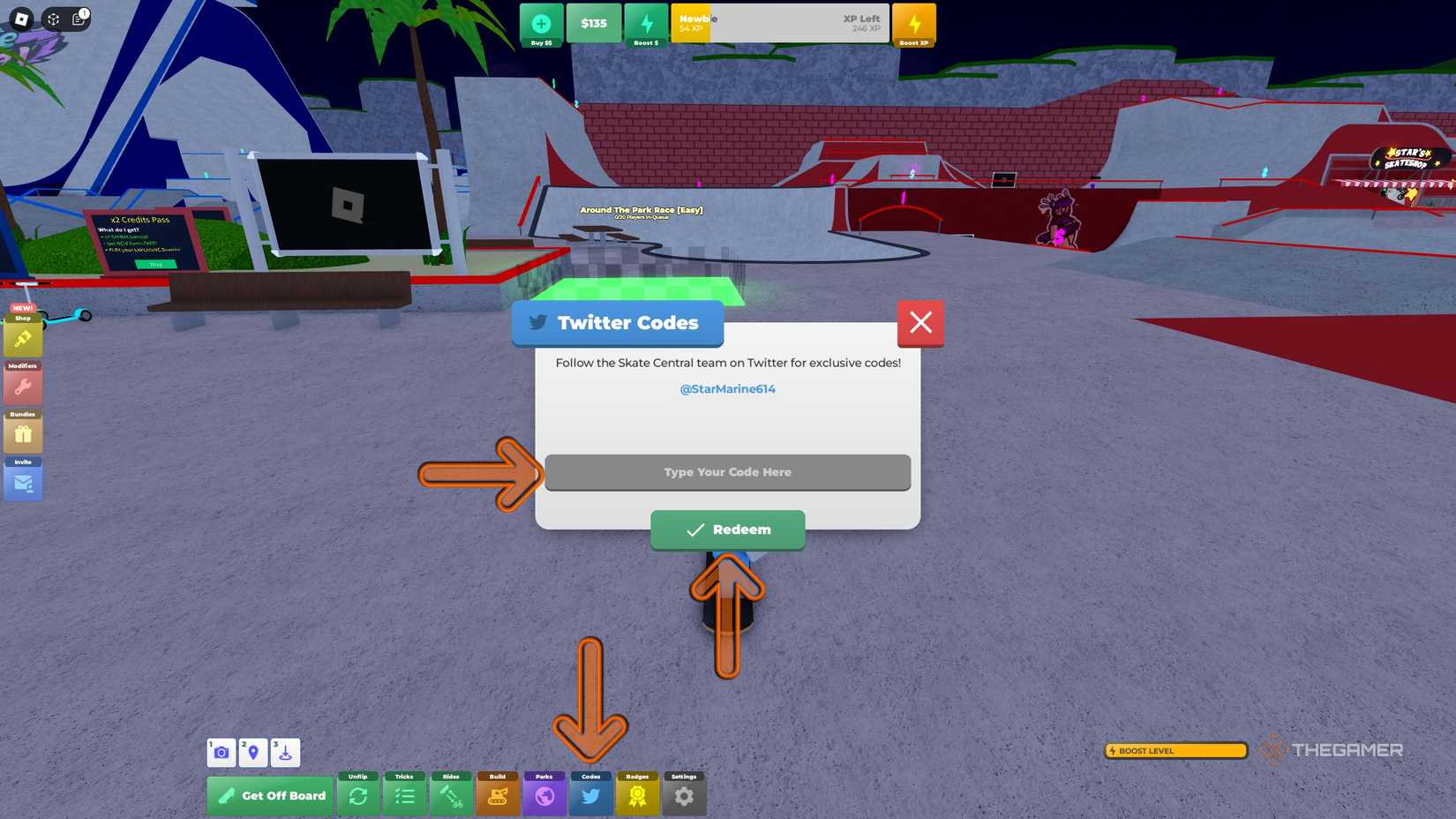 How Do I Redeem Skate Park Codes? thegamerimages.com