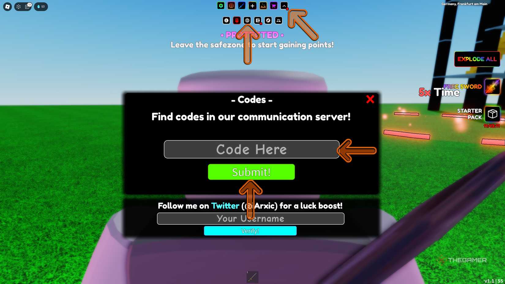 How Do I Redeem Steal Time X Codes? Image via Roblox.com