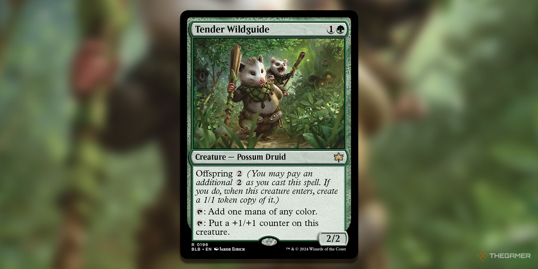 possum mtg card Possums Rest Playmat – Inked Gaming main image 1