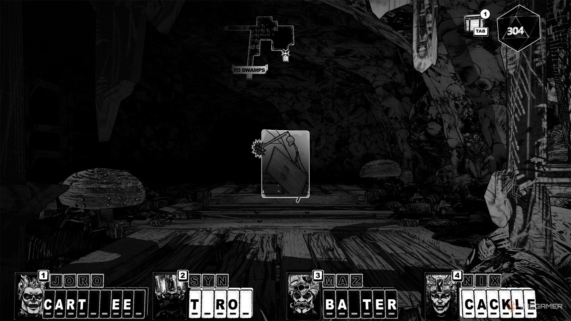 The party encoutners a giant slime in Cryptmaster.