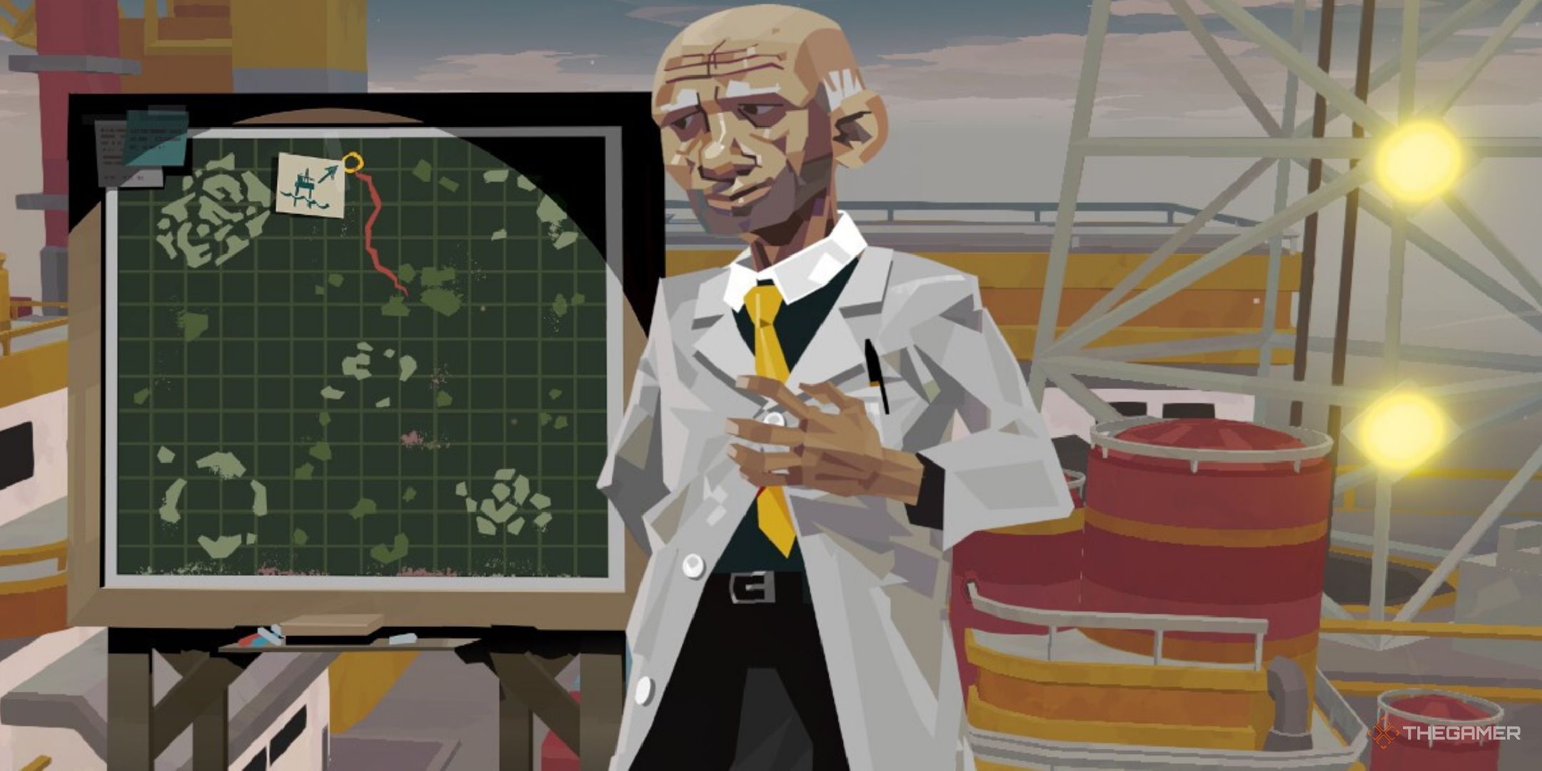 Dredge The Iron Rig. The rig's Scientist.