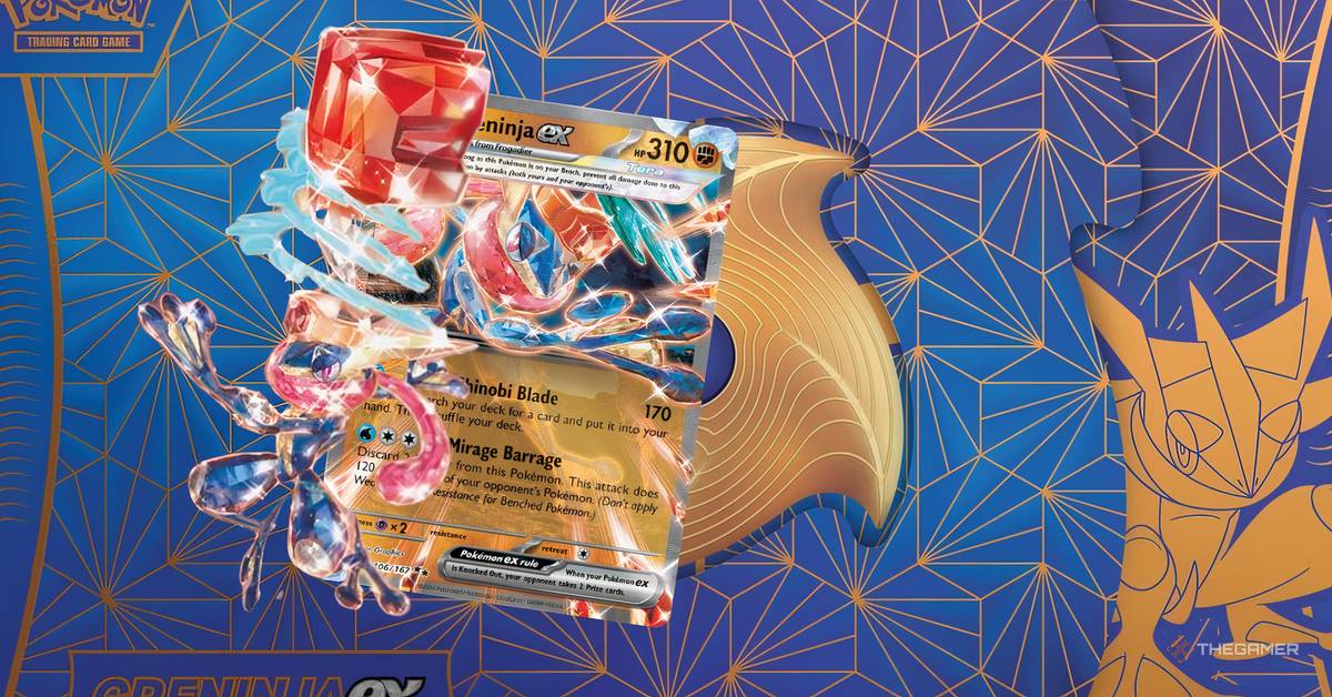 greninja pokemon card pack Pre-Order) Pokemon Mega Greninja ex Premium Collection – MHDEALSPLUS main image 0