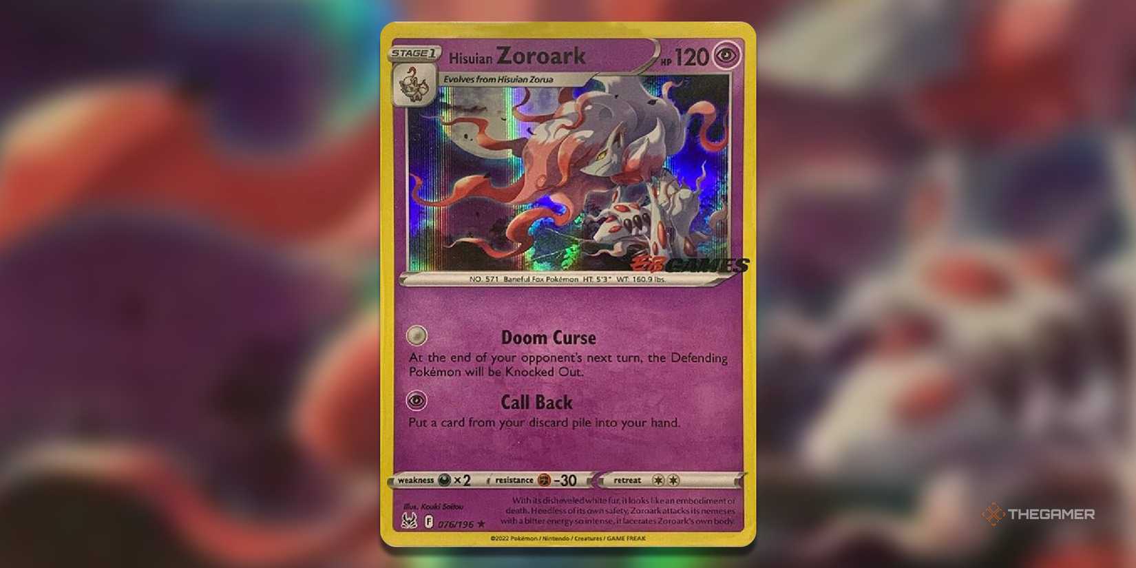 hisuian zoroark pokemon card value Amazon.com: Hisuian Zoroark V & VStar Lost Origin