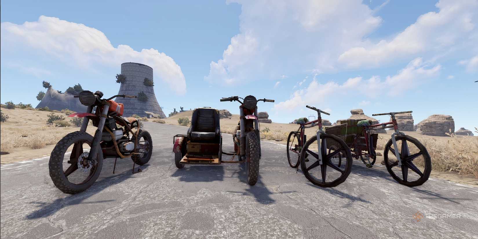 Where To Find Motorbikes And Bicycles In Rust