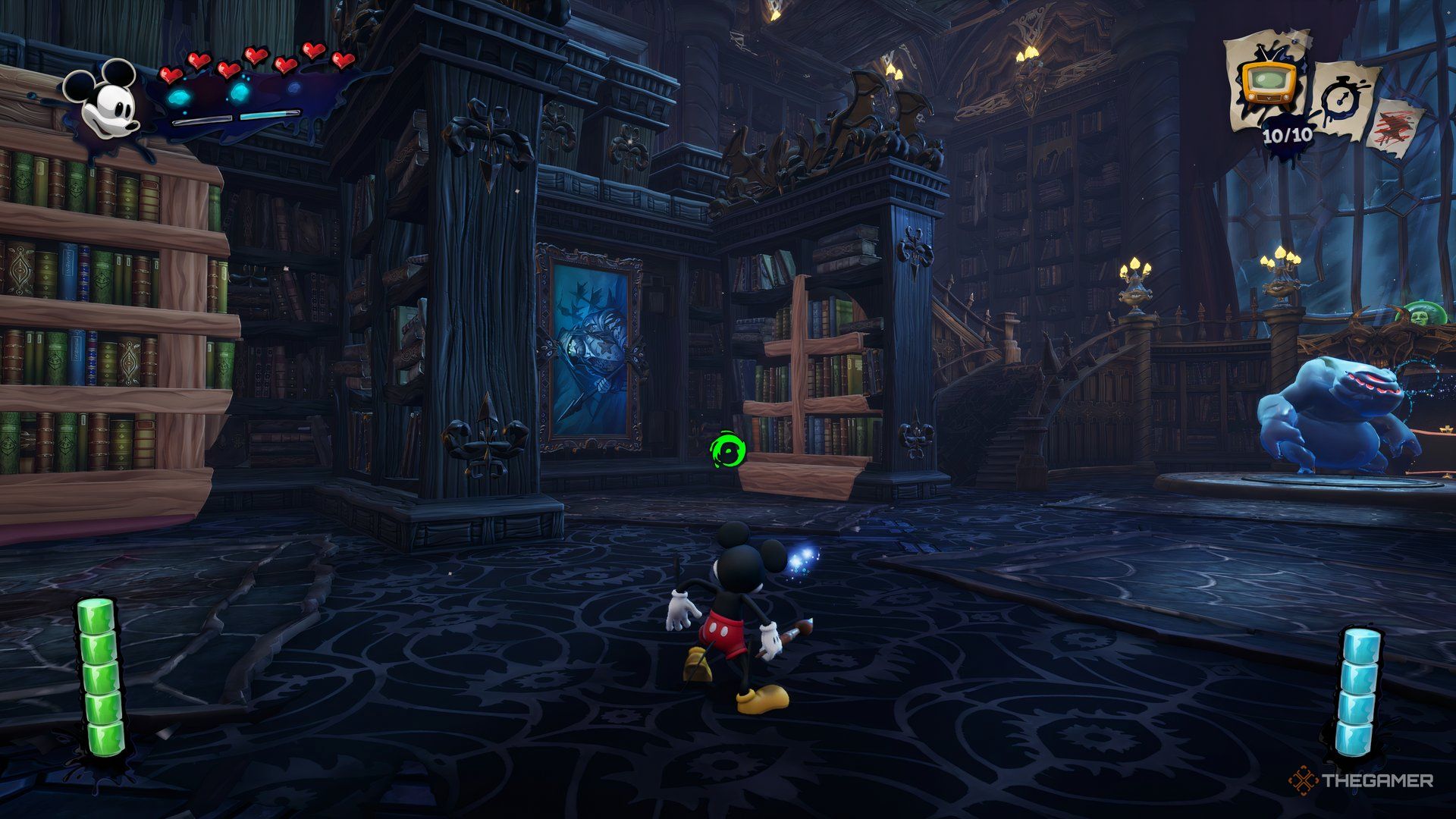 How To Settle The Library Bookcases In Epic Mickey: Rebrushed