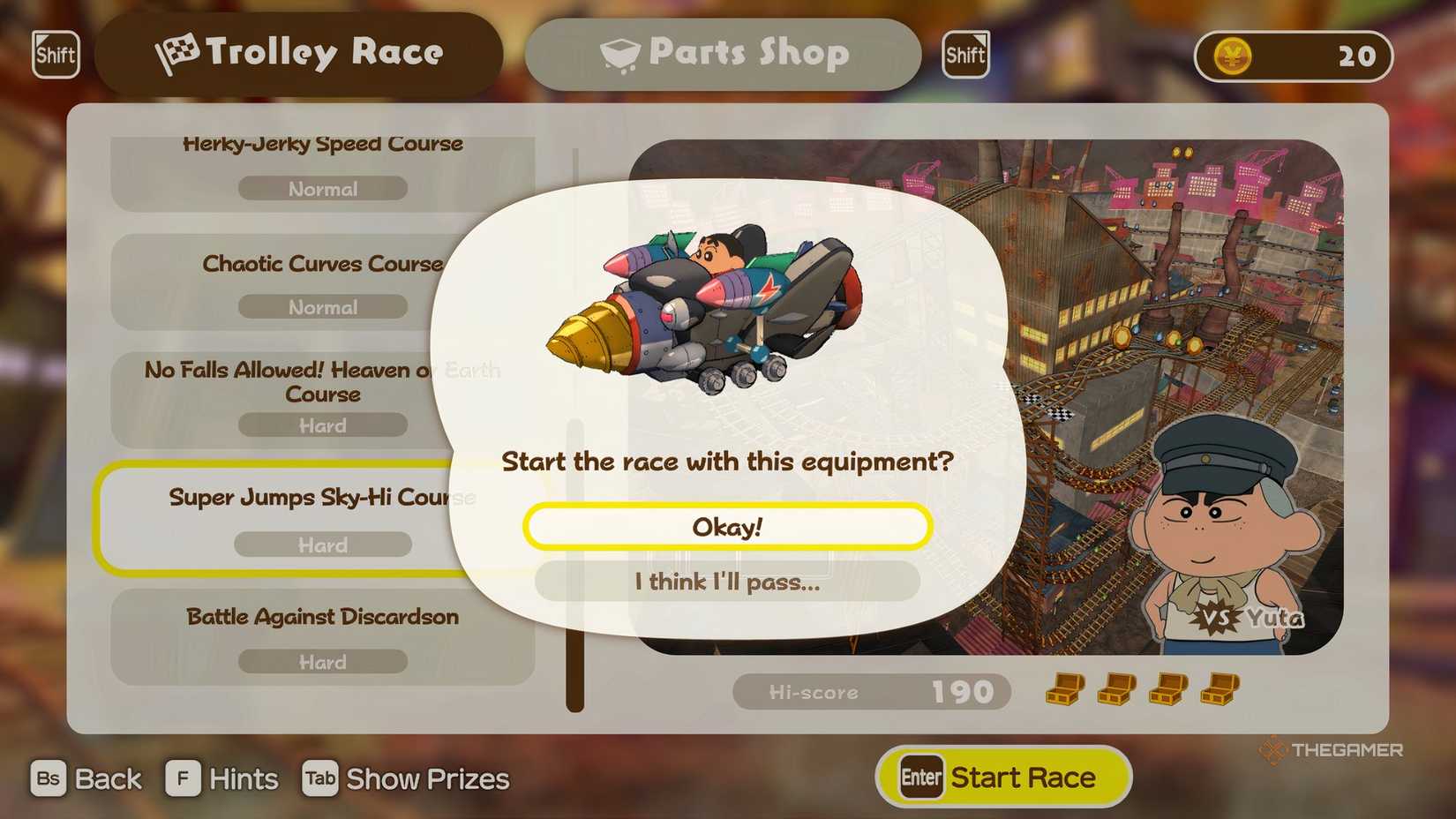 Shin Chan Speed Racing How To Unlock All Trolley Parts In Shin-Chan: Shiro And The Coal Town