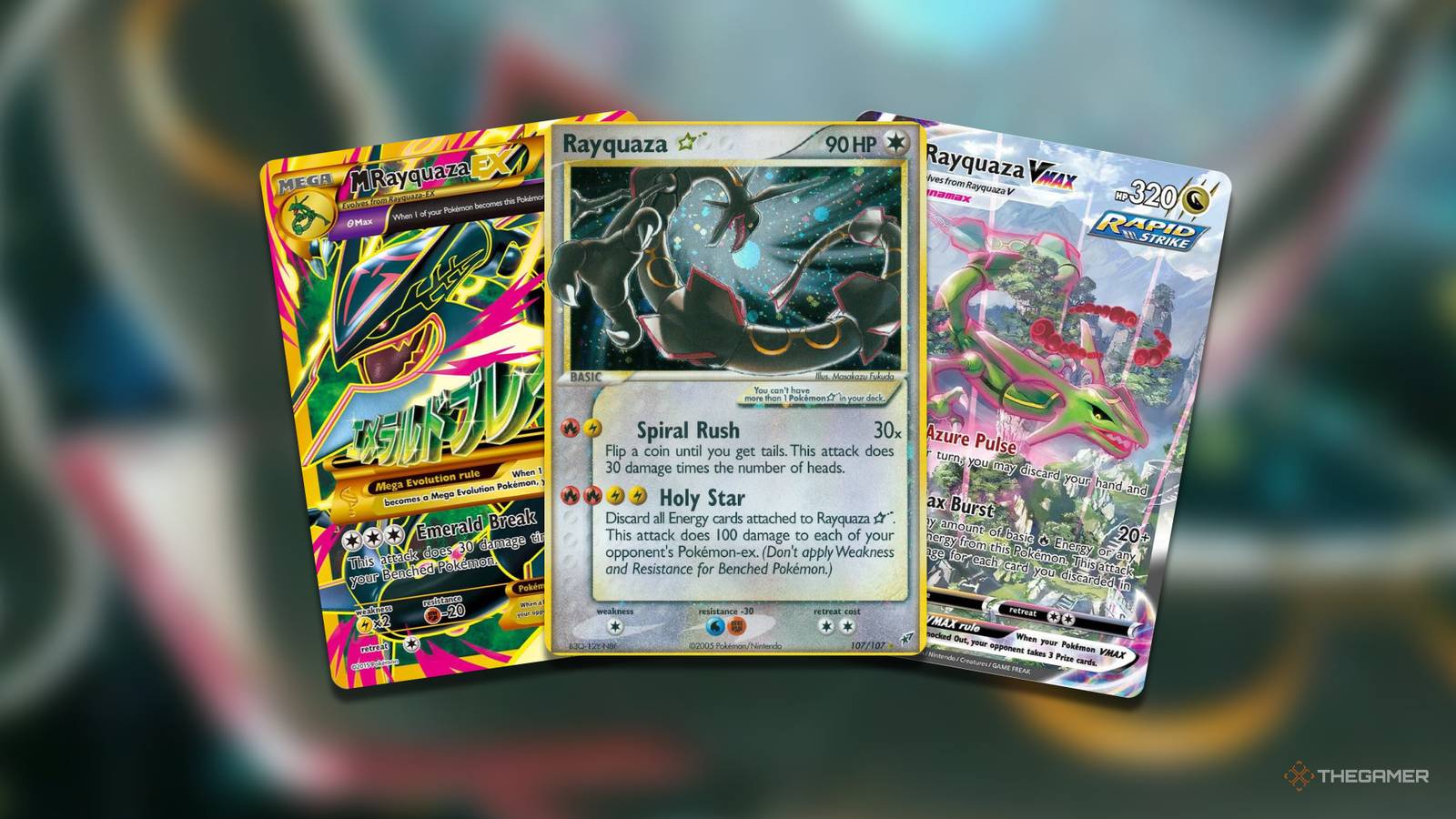 Pokemon Rayquaza Card