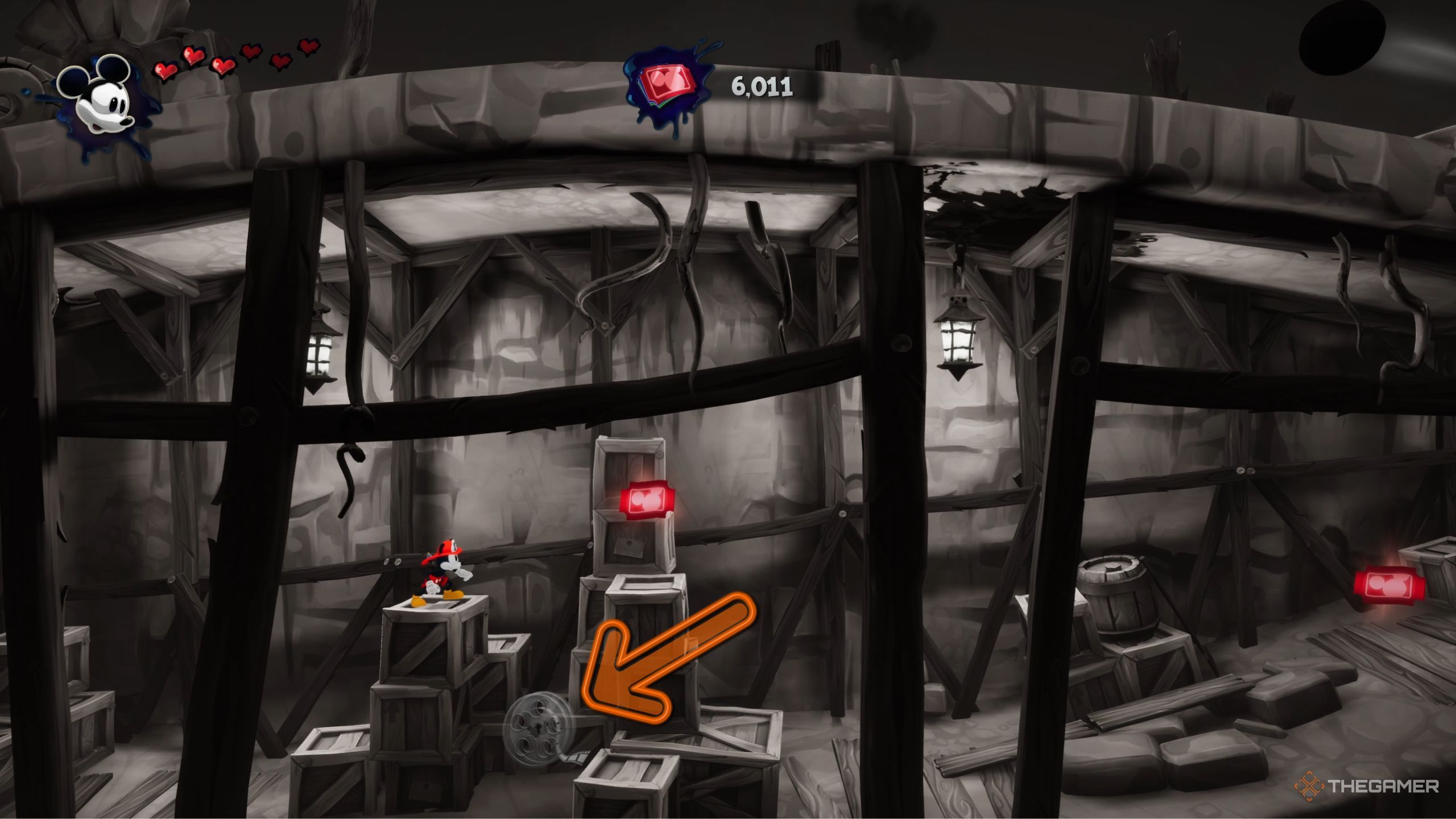 All Film Reel Locations In Great Guns In Disney Epic Mickey: Rebrushed