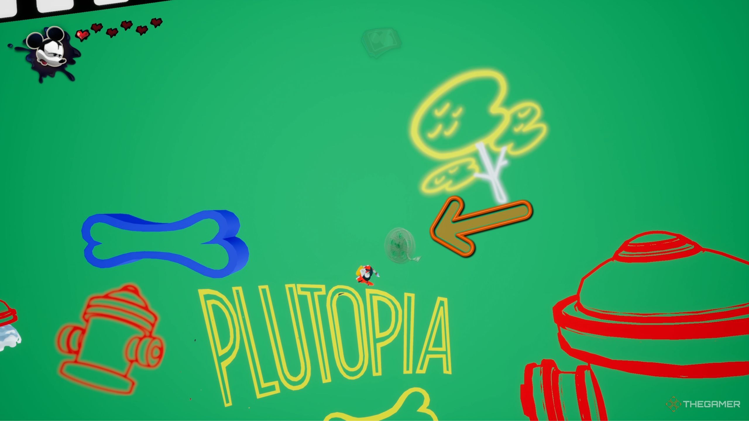 All Film Reel Locations In Plutopia In Disney Epic Mickey: Rebrushed