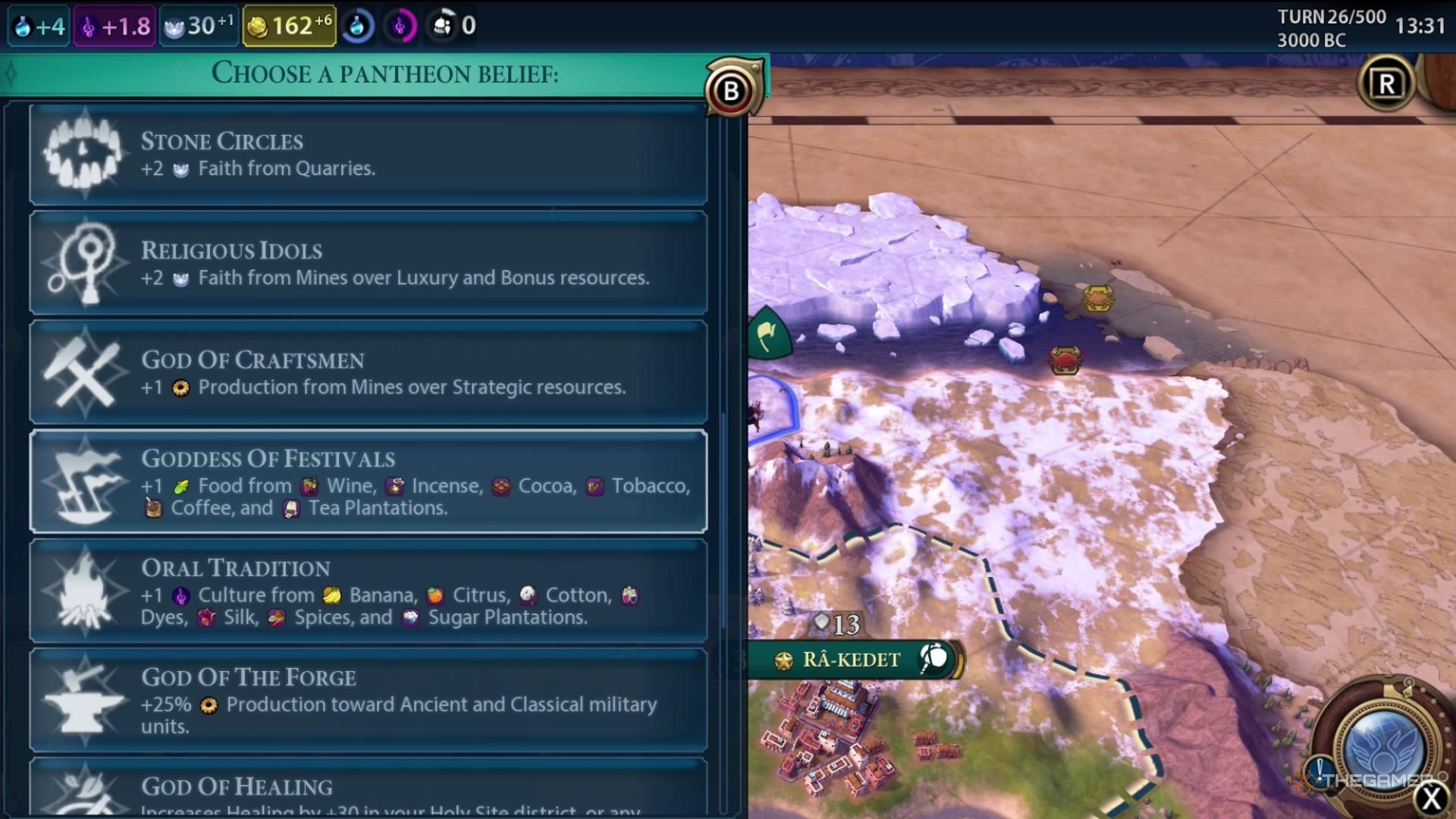 The Best Pantheon Choices In Sid Meier's Civ 6