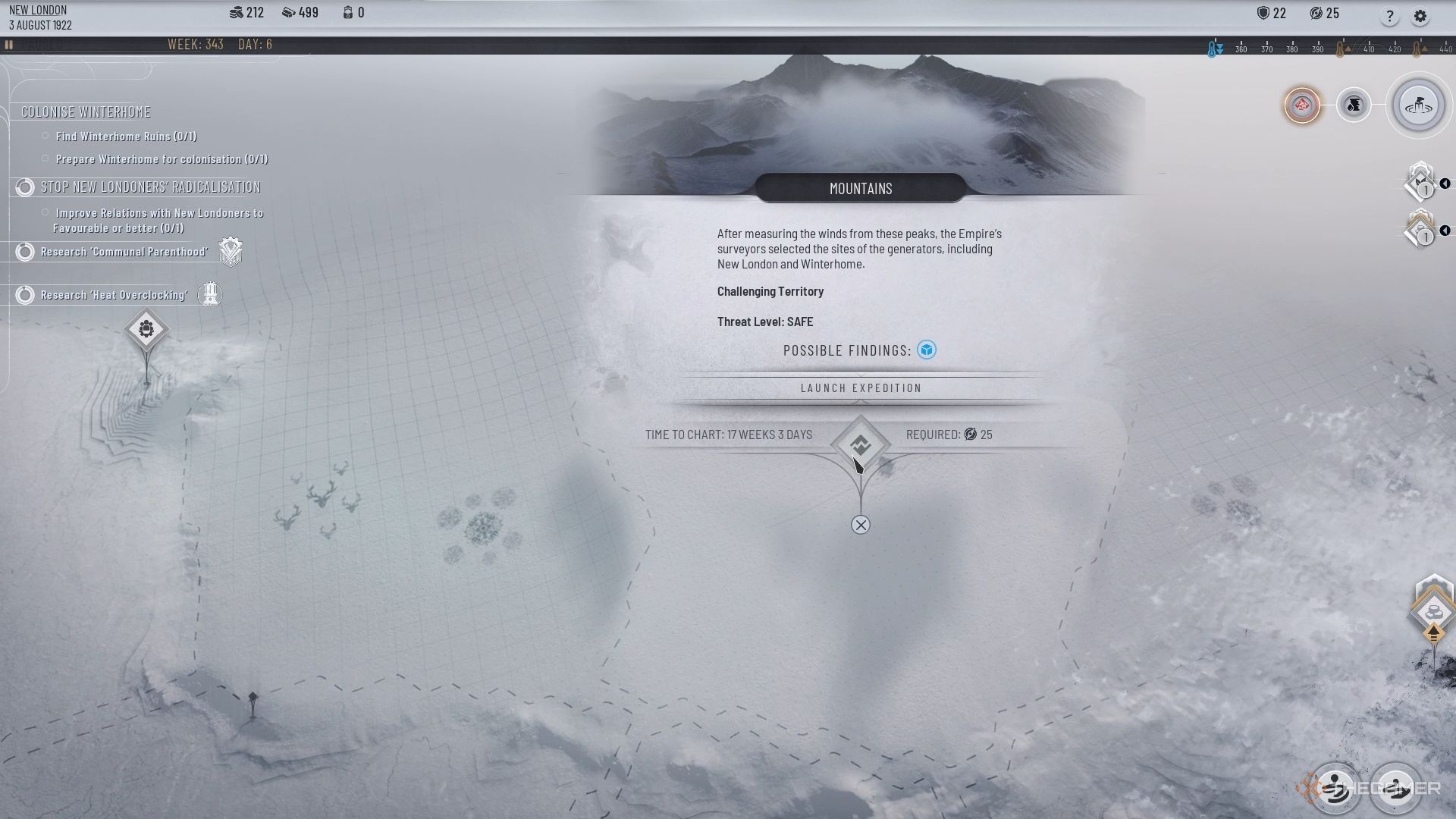 The Pioneer Ridge in Frostpunk 2&rsquo;s Frostlands.