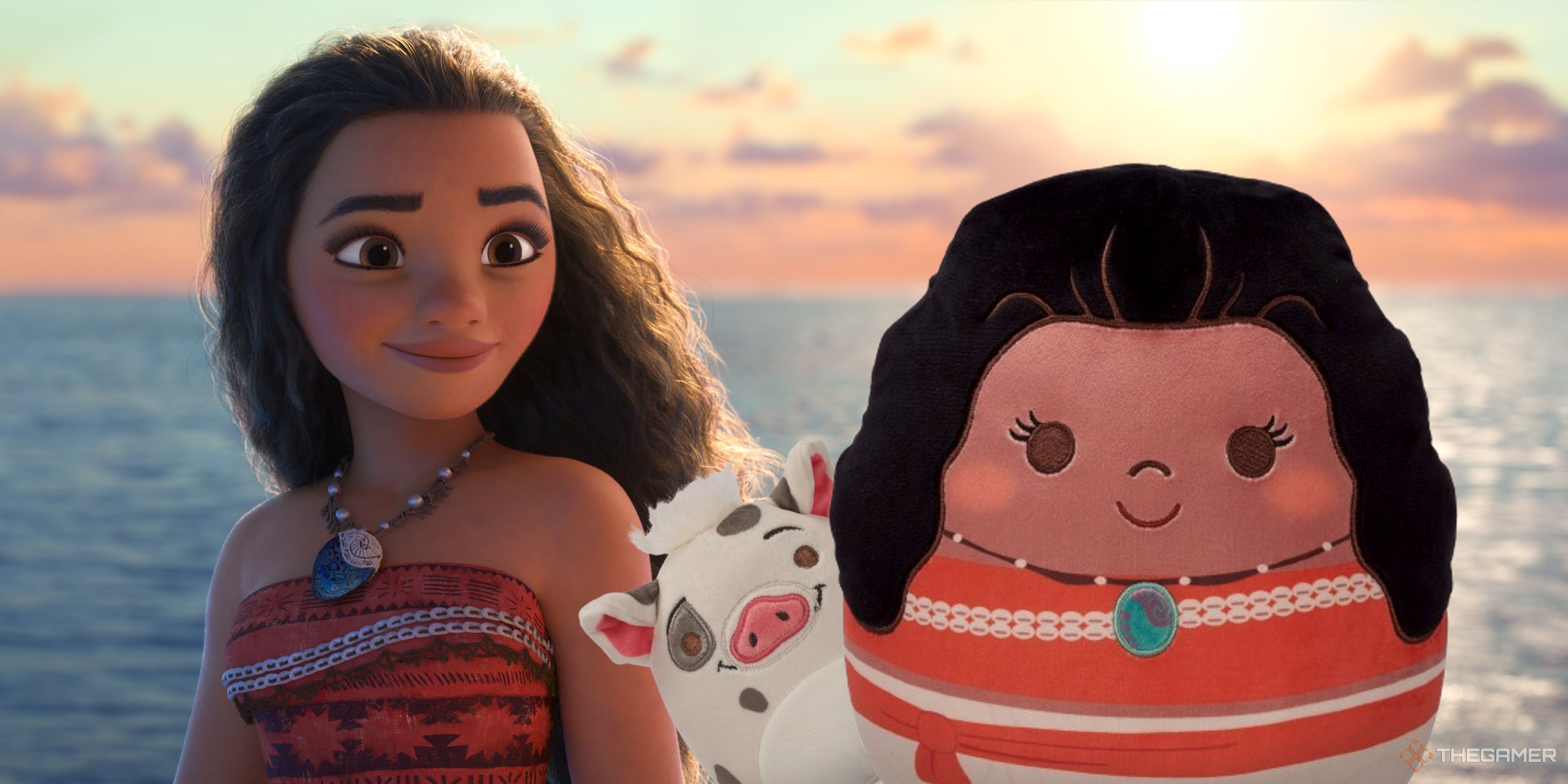 Disney's New Moana Squishmallows Include Heihei And A Mini Pua The Pig