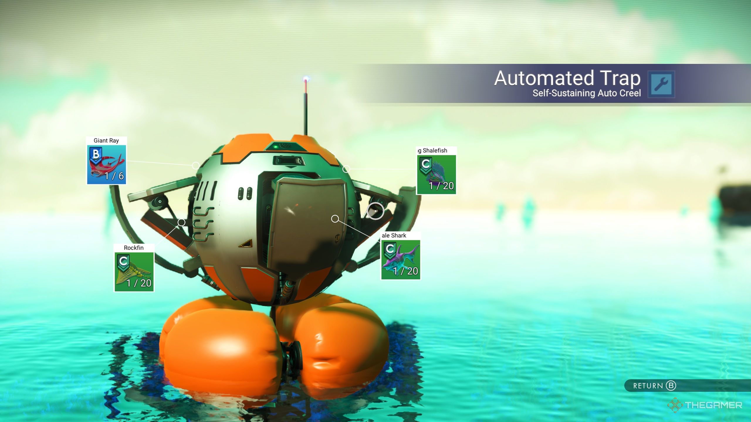 How To Use The Automated Fish Trap In No Man's Sky