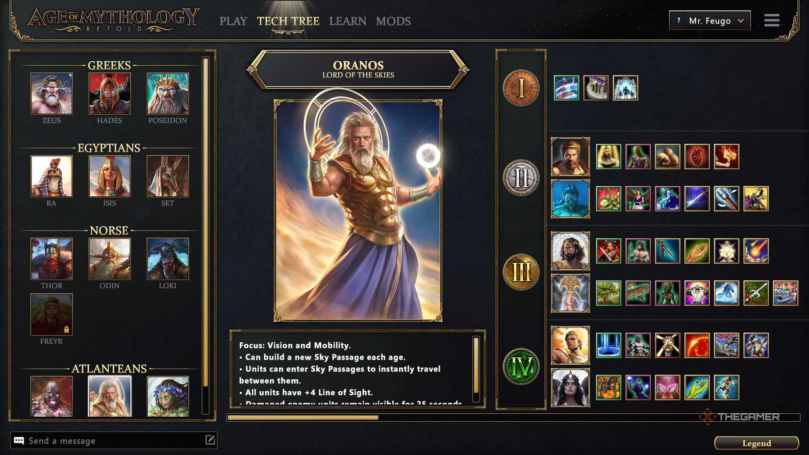 How To Play Oranos In Age Of Mythology: Retold