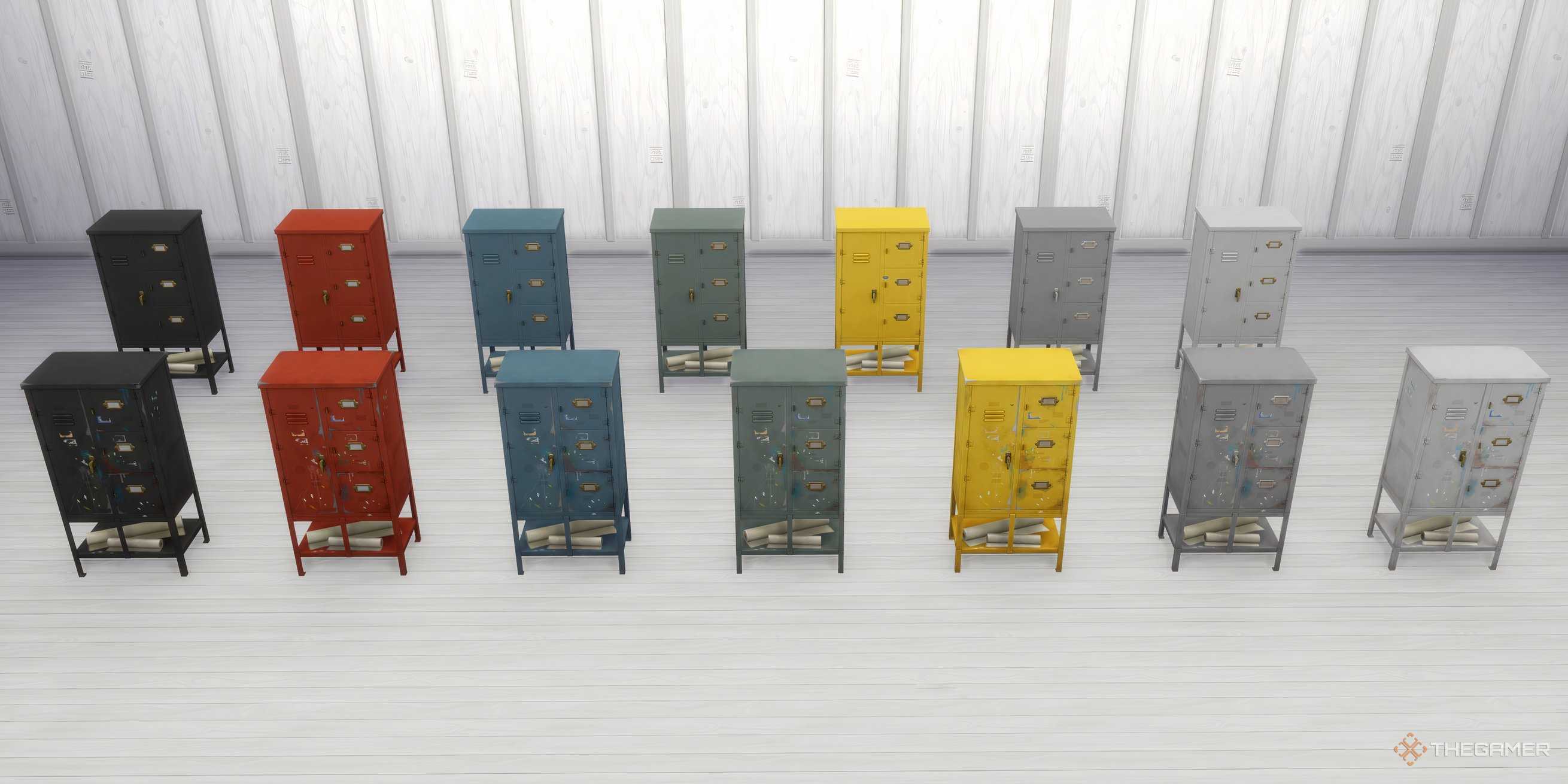 Splattered Racks All Items Included In The Sims 4: Artist's Studio Kit