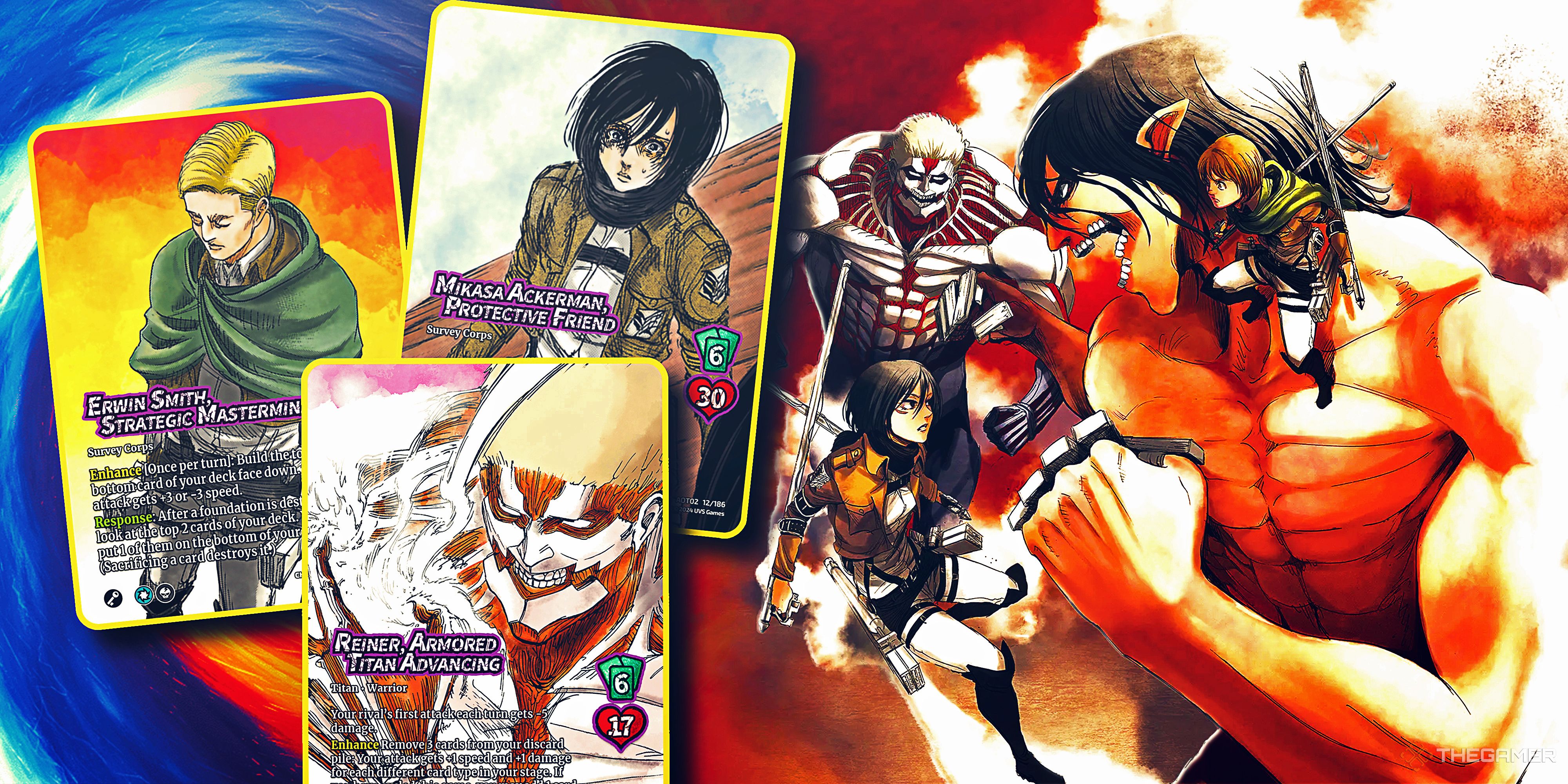 Attack On Titan: Origins Of Power Alt-Art Character Card Reveals