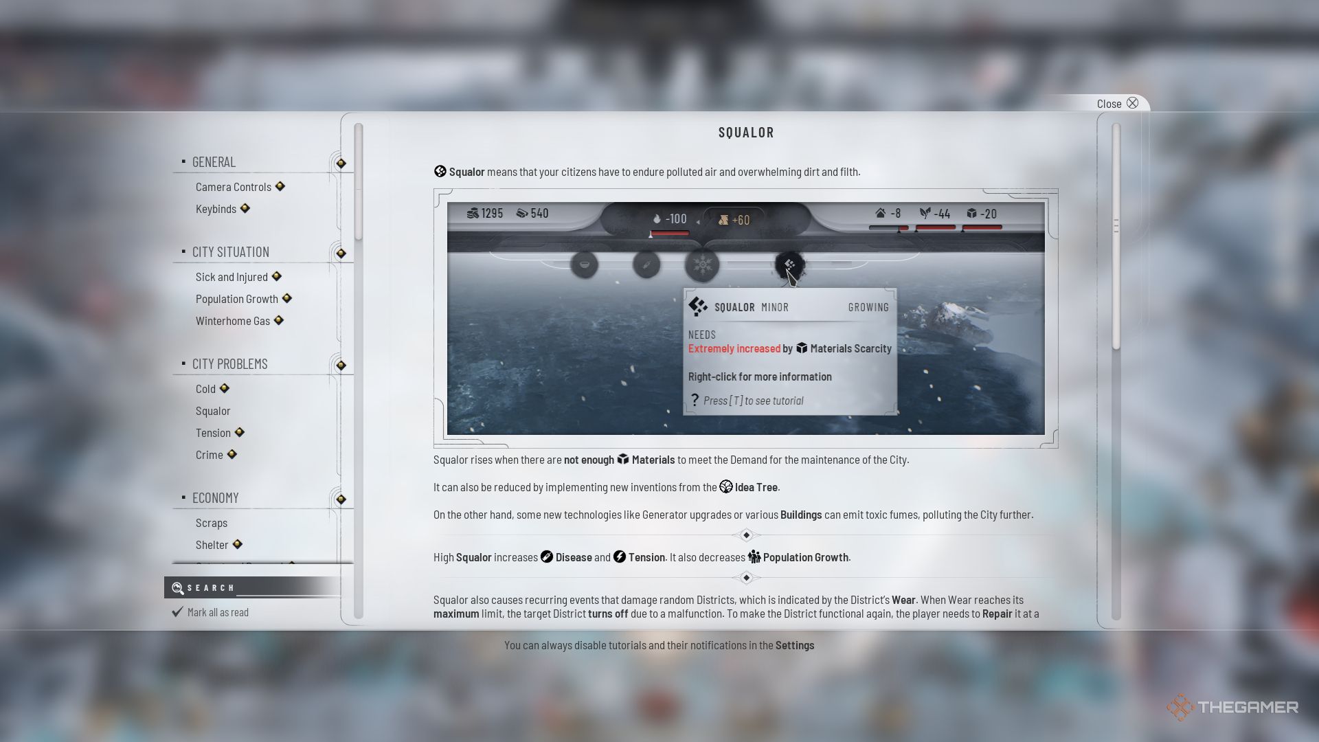 How To Decrease Squalor In Frostpunk 2