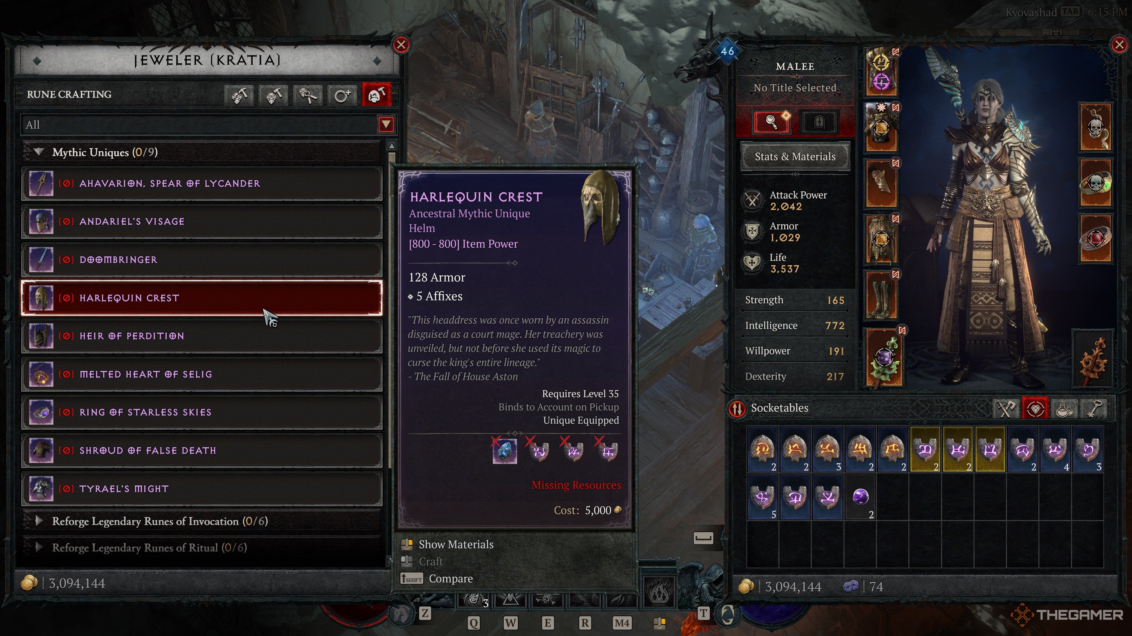 How To Craft Mythic Uniques In Diablo 4