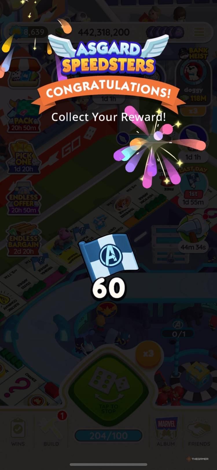 All Rewards In Asgard Speedsters (October 12-13) In Monopoly Go