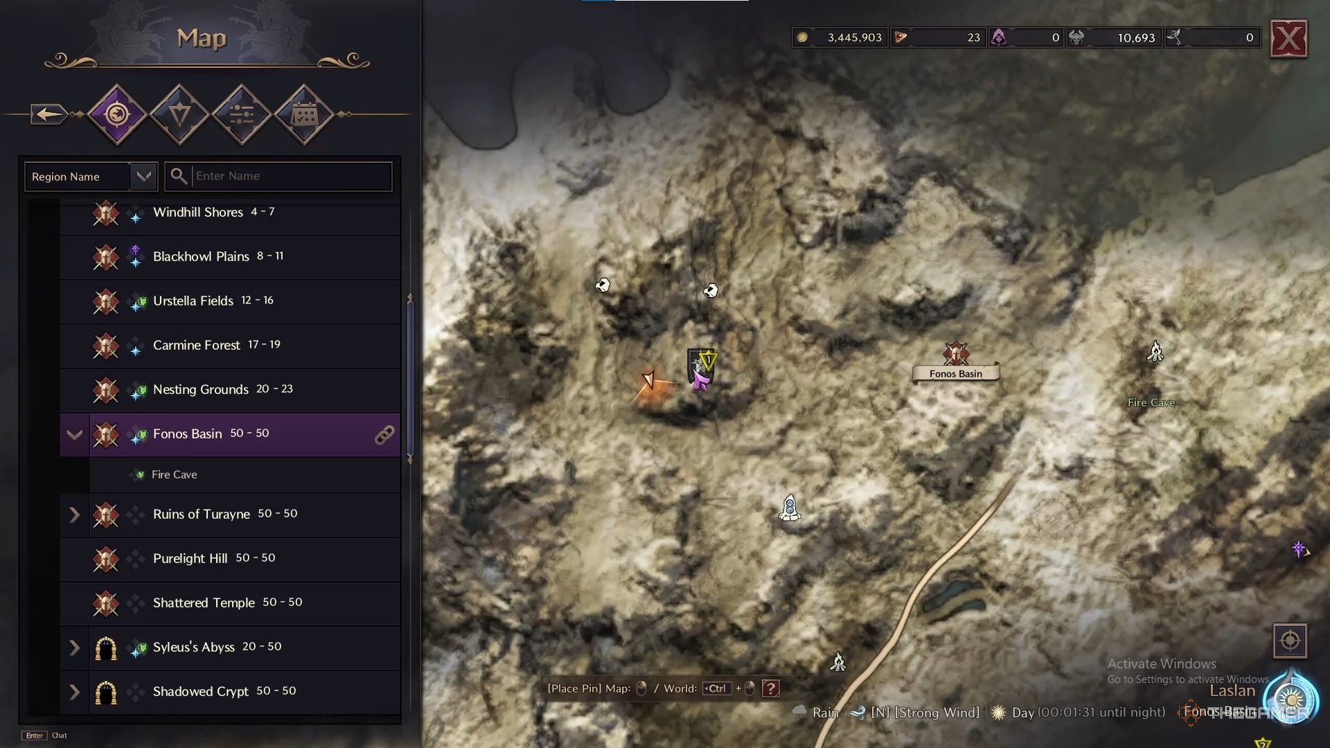 How To Find The Mysterious Chest In The Fonos Basin Of Throne And