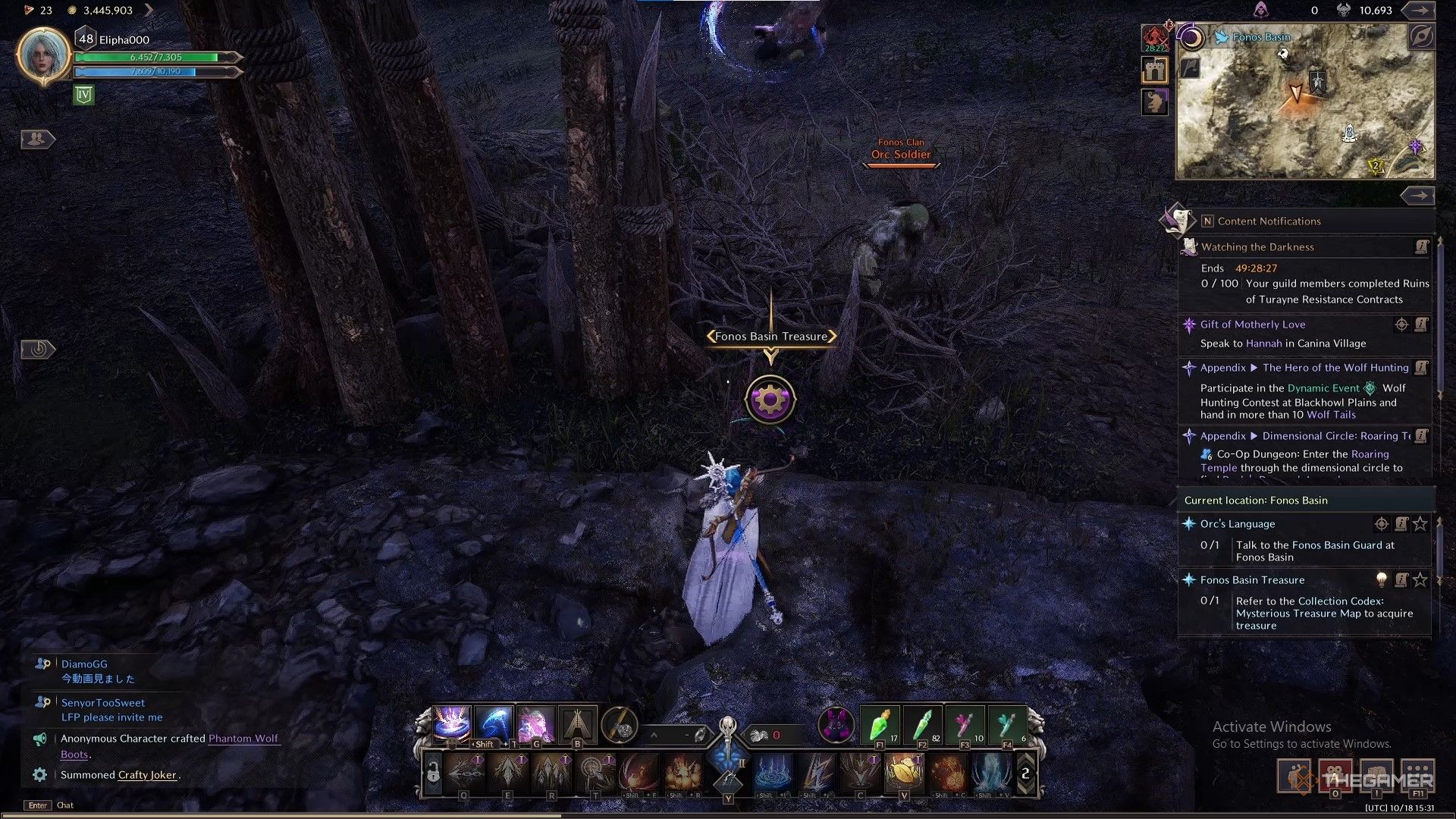 How To Find The Mysterious Chest In The Fonos Basin Of Throne And