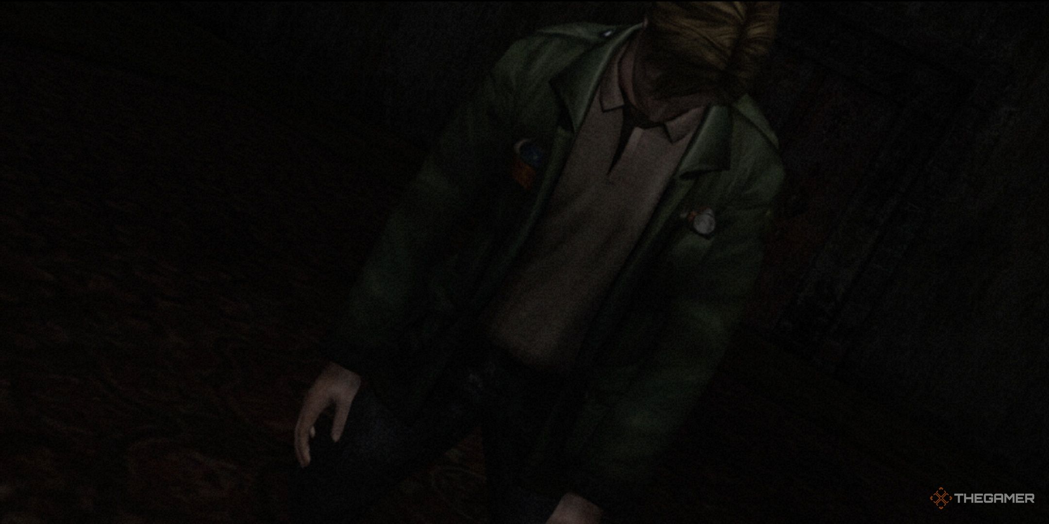 James Sunderland on his last legs in the original Silent Hill 2.