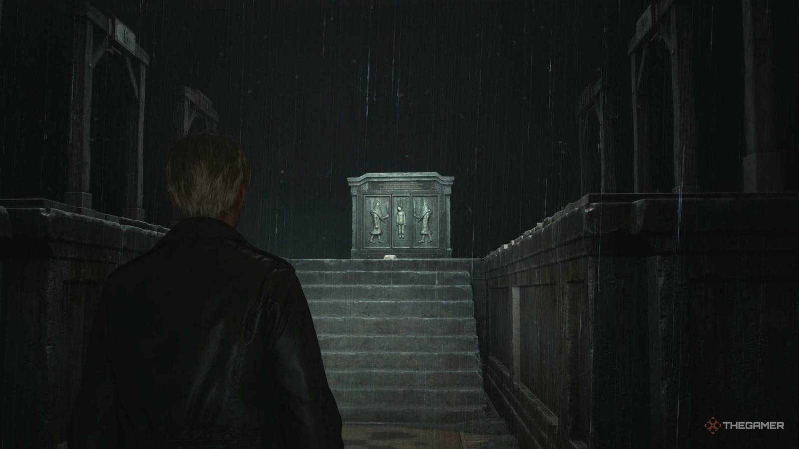 Silent Hill 2, James facing the gallows in the Toluca Prison.