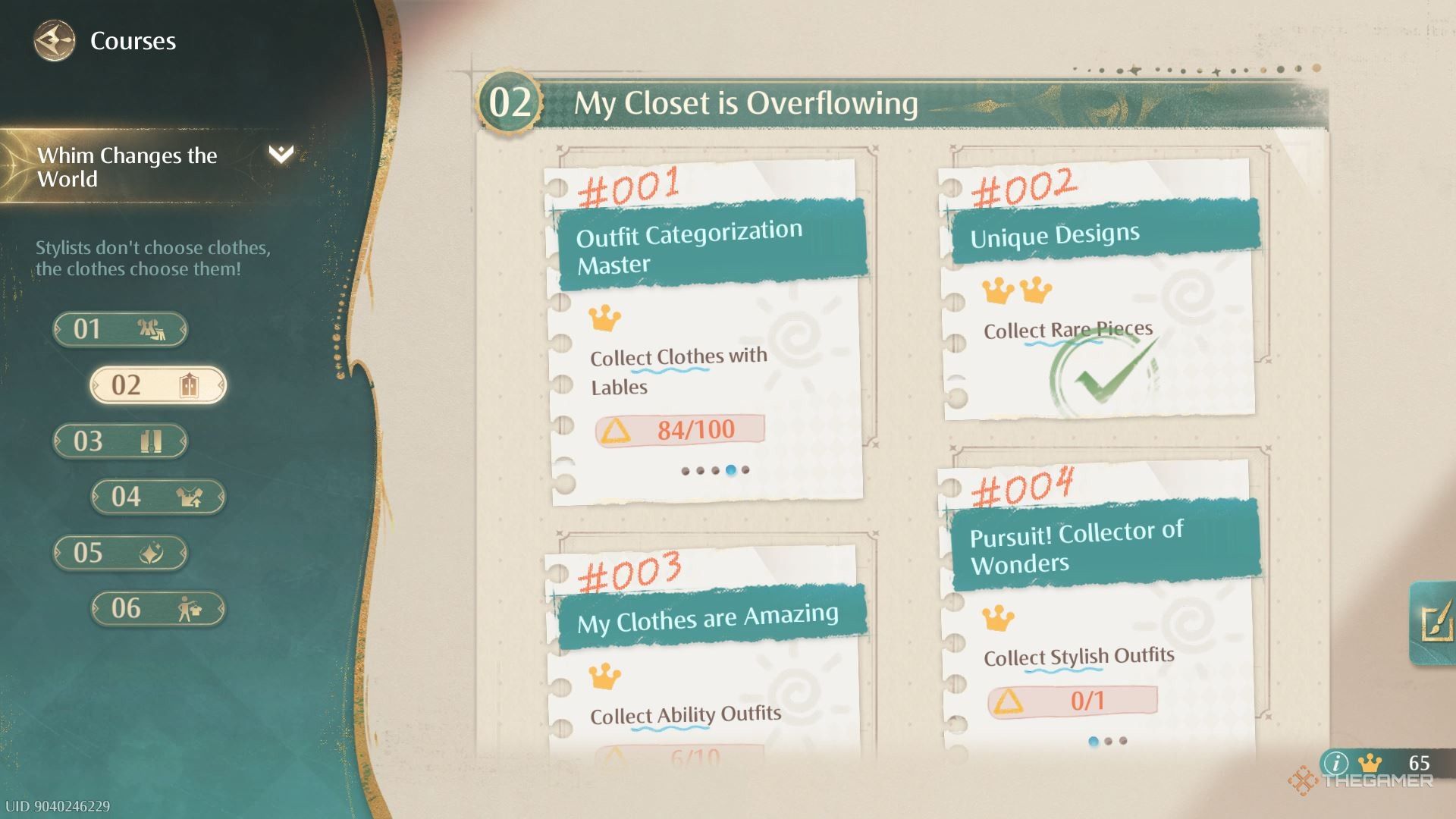 Easiest Courses To Complete In Infinity Nikki