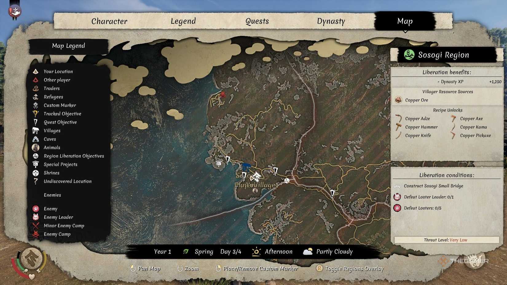 The Liberation Requirements For Every Region In Sengoku Dynasty