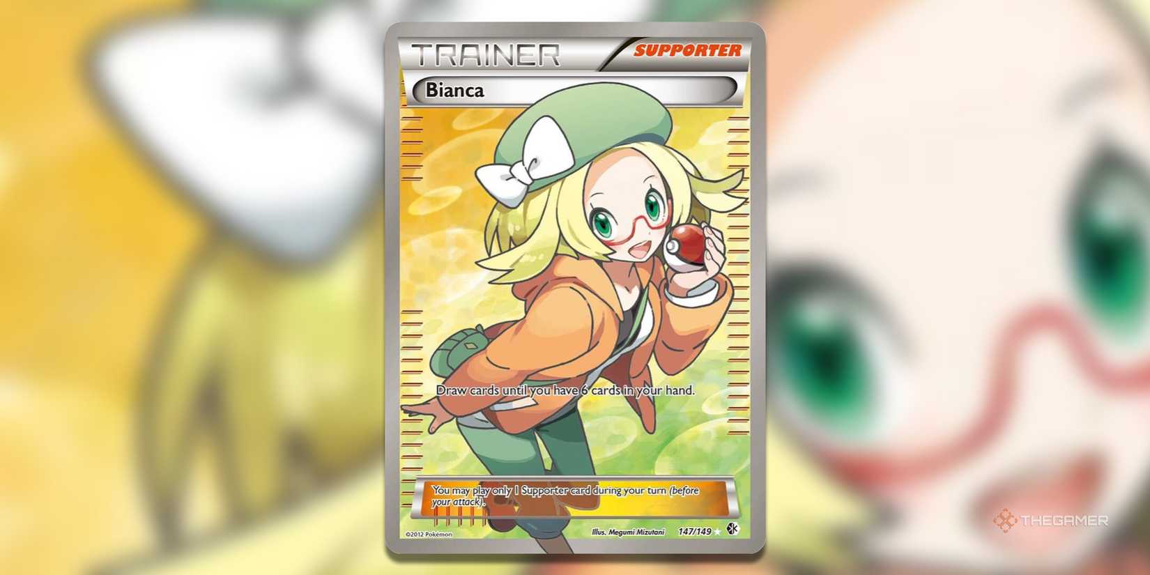 pokemon bianca card Bianca's Sincerity Trainer SV5M 092/071 SR one of the most popular characters from the Pokmon world.Product features Bianca 147/149 - Pokmon Extended