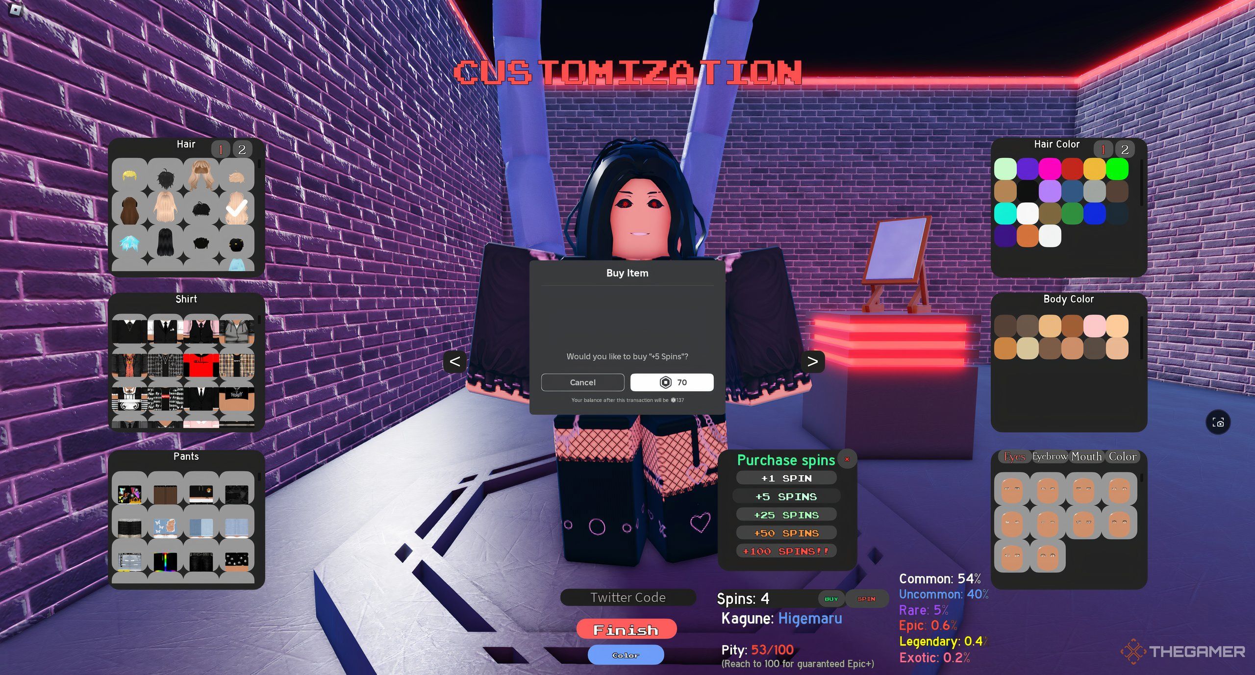 How to Change Your Kagune In Roblox: Project Ghoul