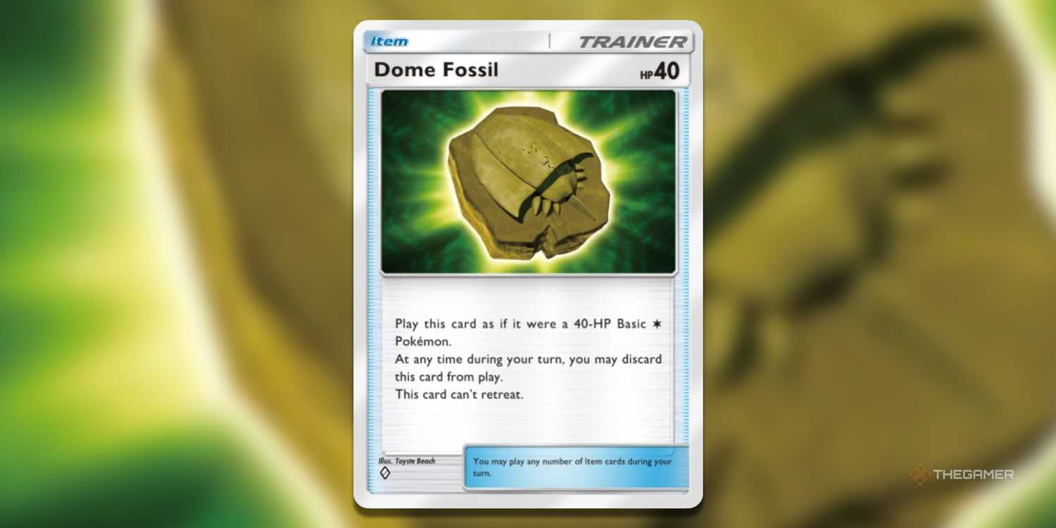 pokemon trading card game pokemon dome - Antique Fossil 152/165 - 151 - Reverse Foil this counts as a Knocked Out Pokmon.) Dome Fossil cant be affected by any Special Conditions and cant retreat Let's Fight GRAND MASTERS in