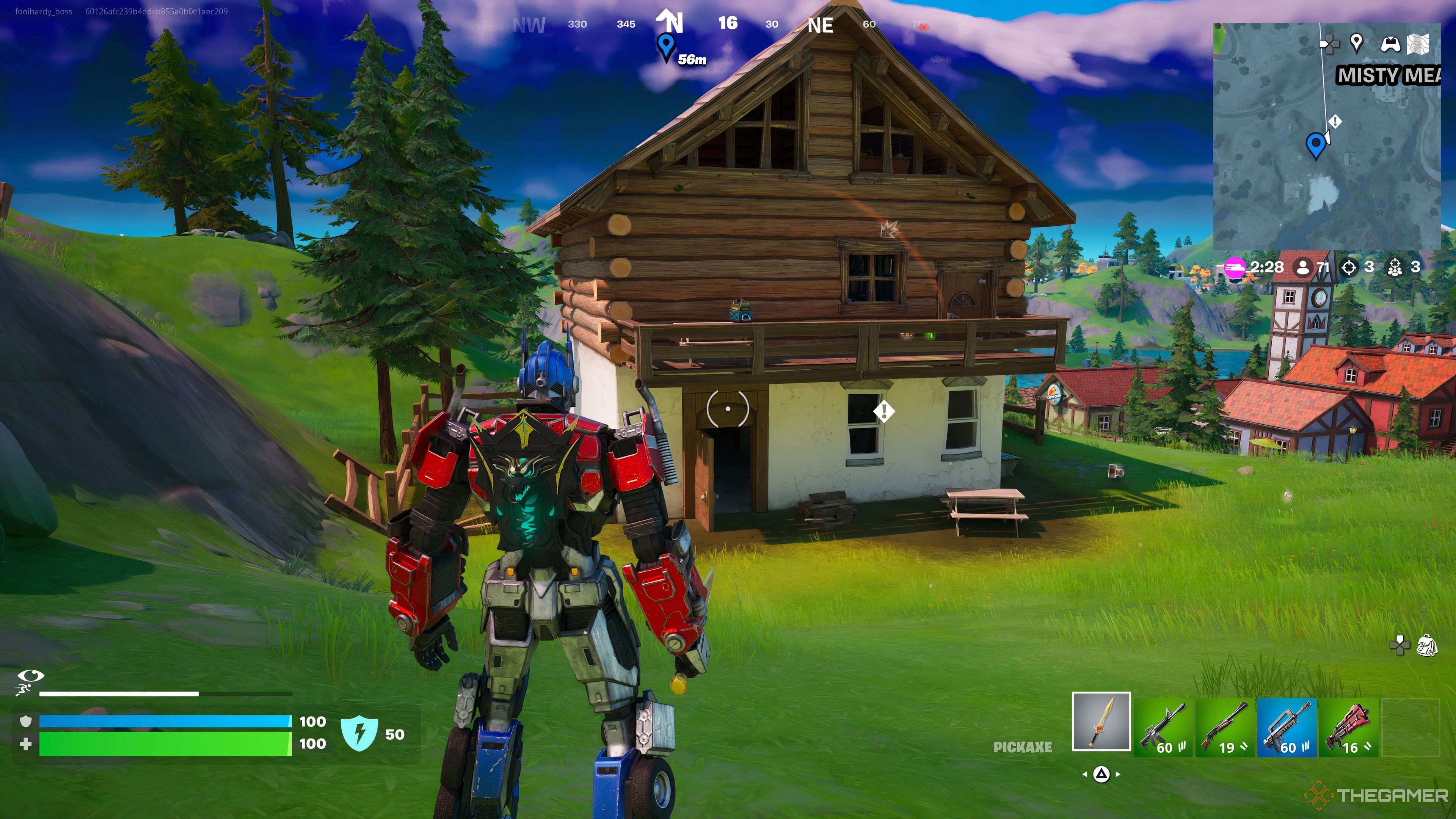 تصویری از یک گنوم پنهان در ریمیکس Fortnite Chapter 2. 