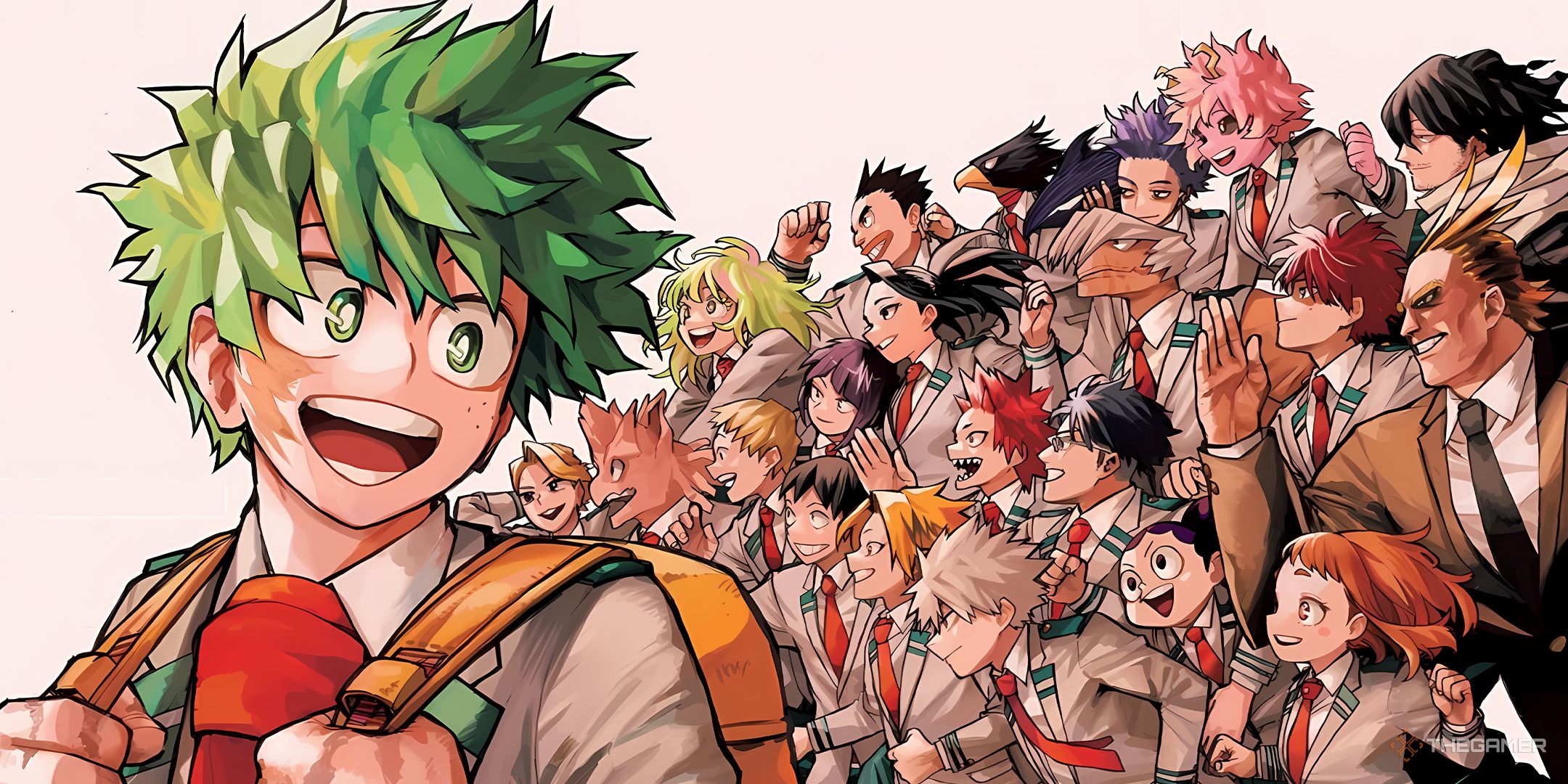 My Hero Academia ending my Kohei Horikoshi, showing the whole of class ...