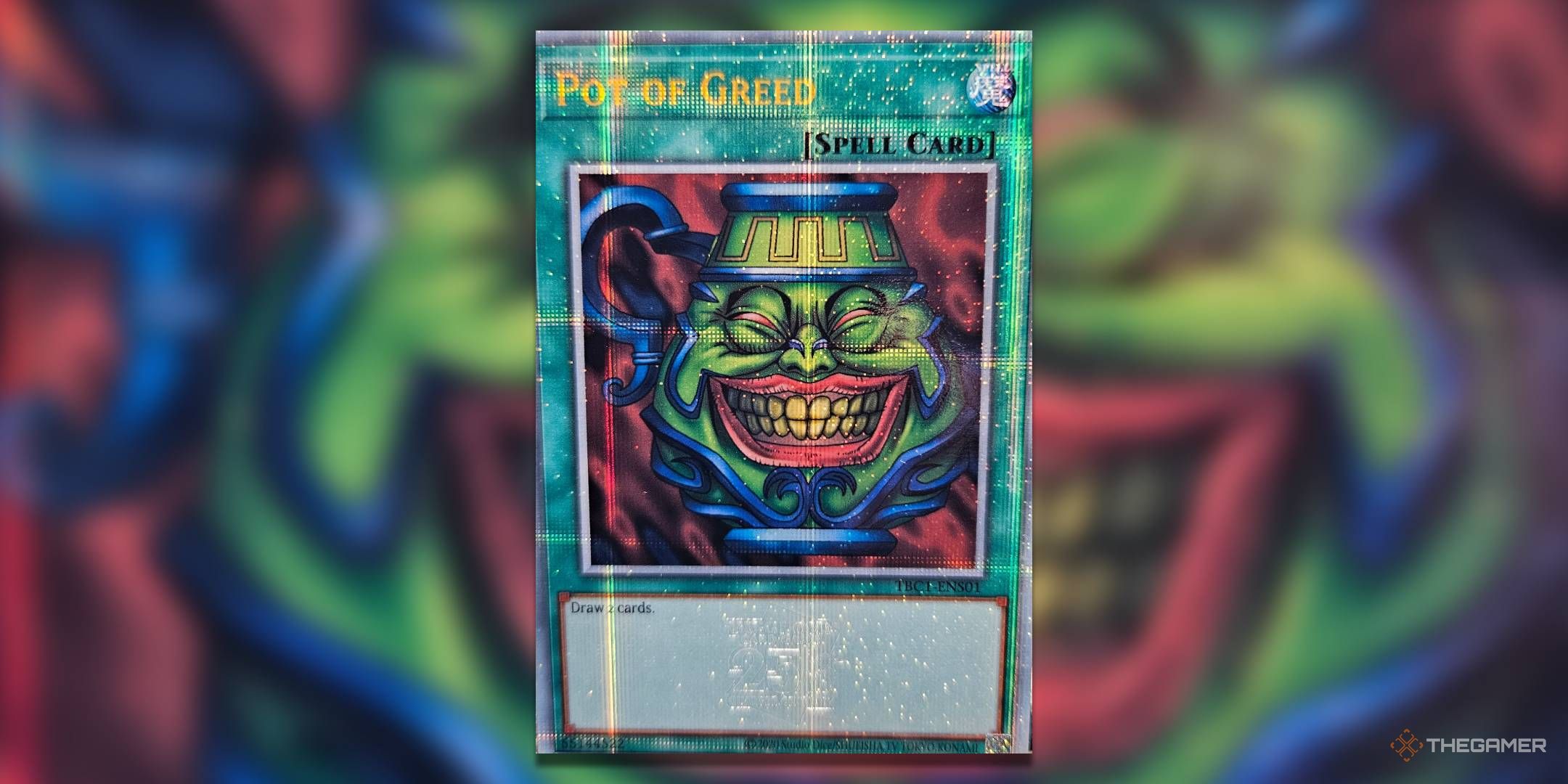 Fanattik Yu-Gi-Oh! Sammelkarte 'Pot Of Greed' – Limited Edition Metallkarte, Nummeriert