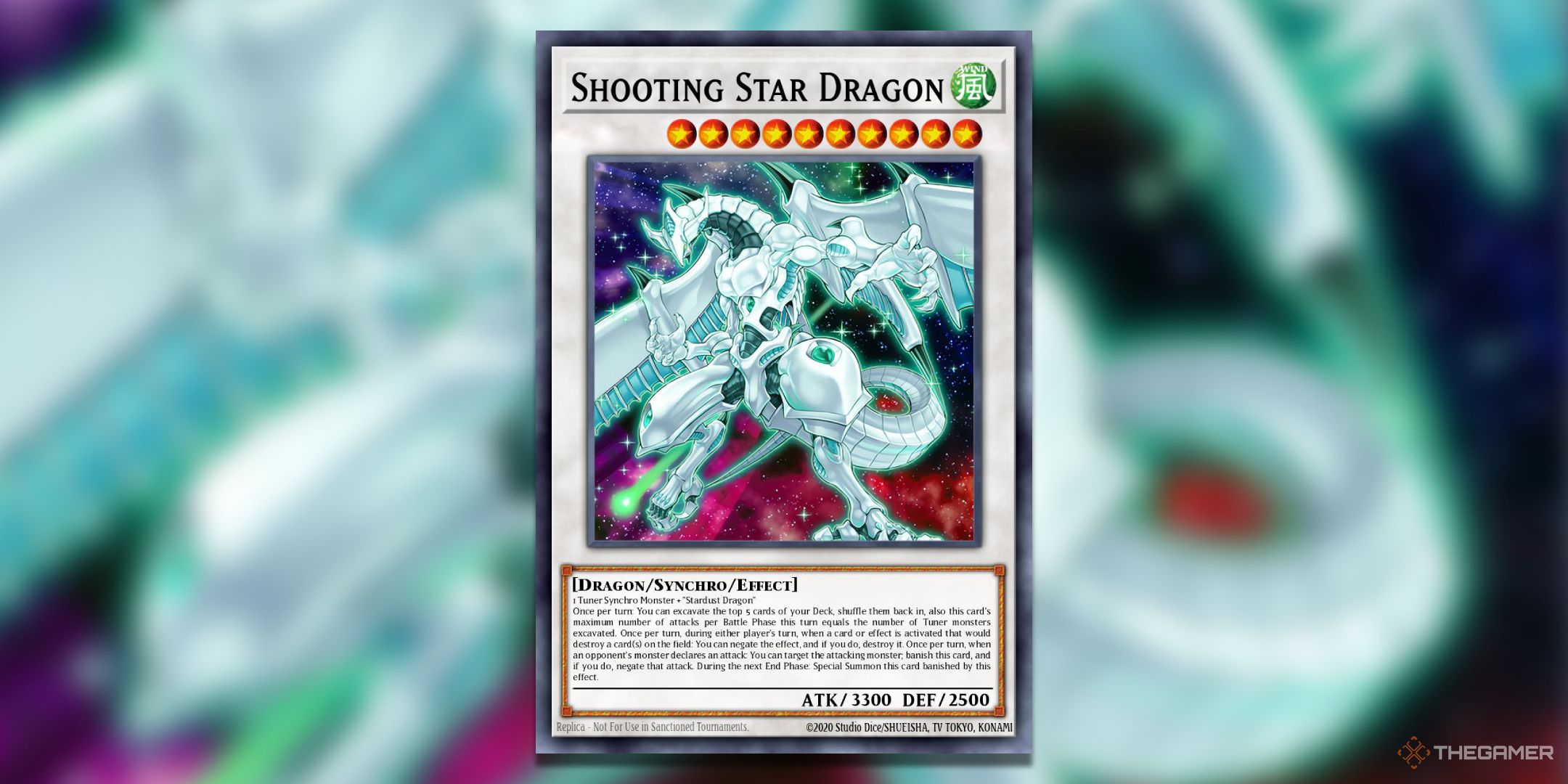 Shooting Star Dragon U-J-Oh! TCG card art.