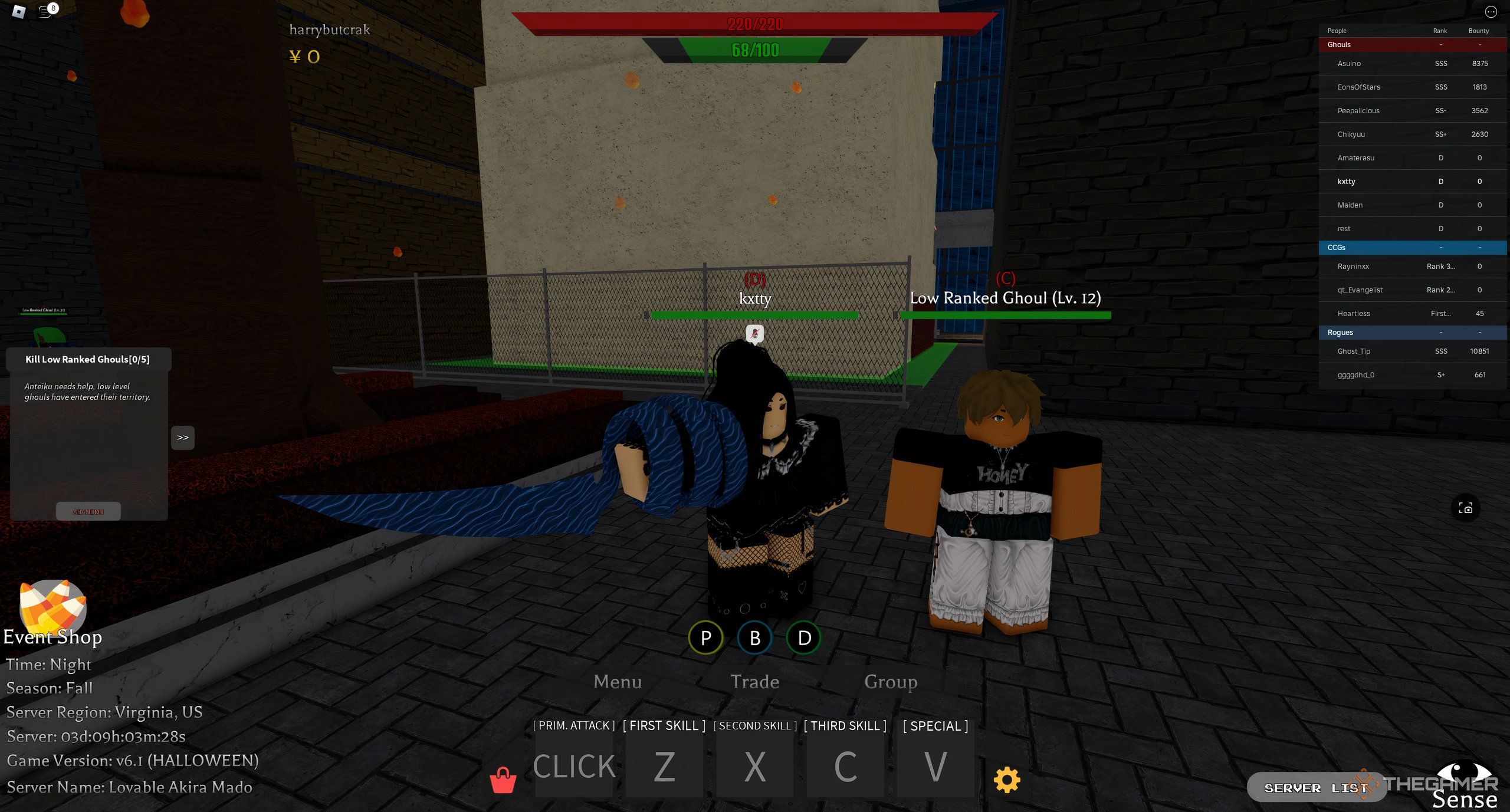 How to Change Your Kagune In Roblox: Project Ghoul