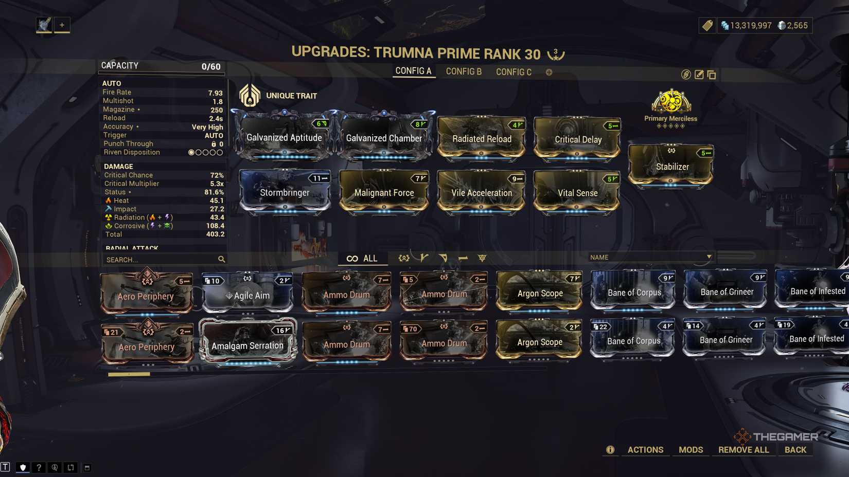 Best Trumna Prime Builds In Warframe