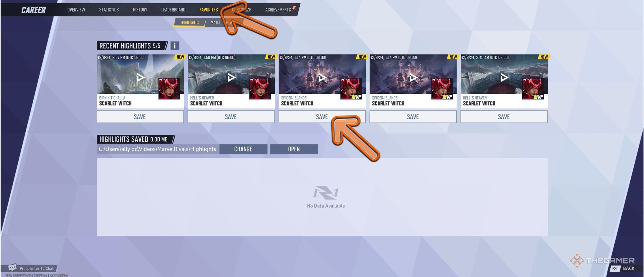 How To Find And Save Highlights In Marvel Rivals