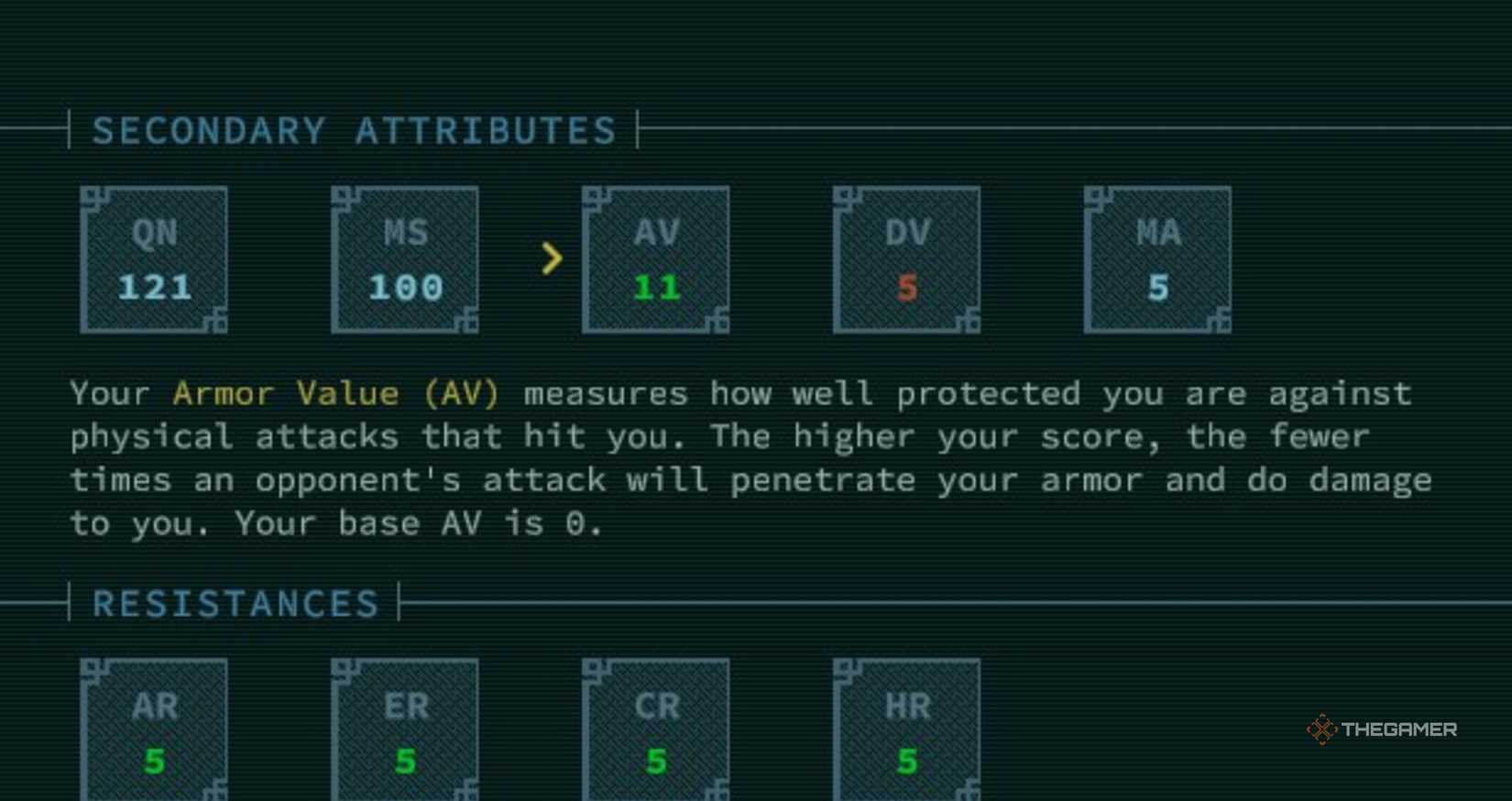 Avd Rocks What Are AV And DV In Caves Of Qud?