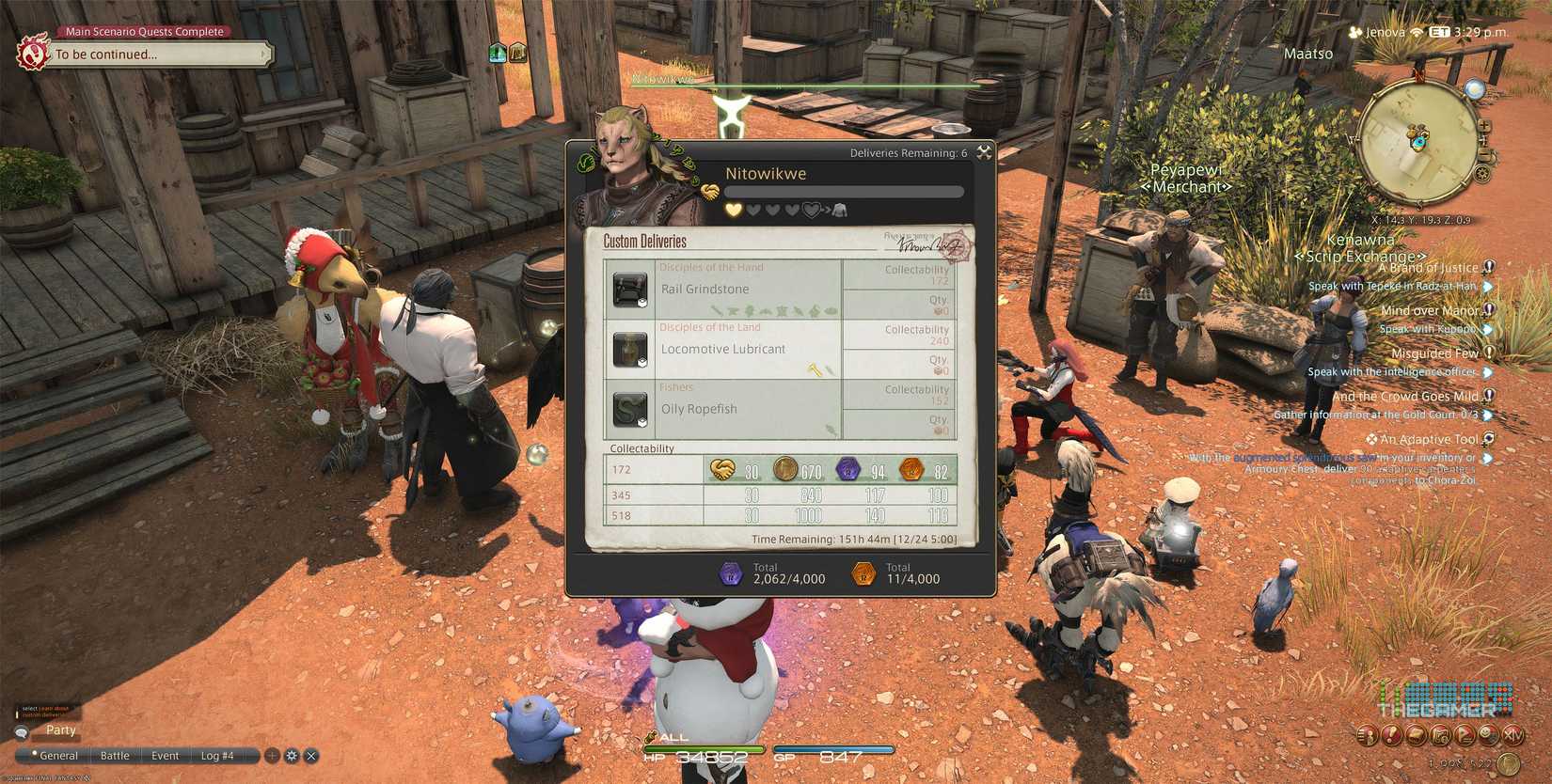 How To Complete Custom Delivers For Nitowikwe In FFXIV