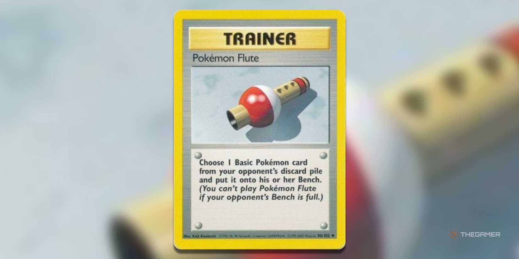 pokemon flute card Pokmon Base Set First Edition #86(Shadowless) Reveal the top 5 cards of your opponents deck Pokmon Flute - (86/102) Base